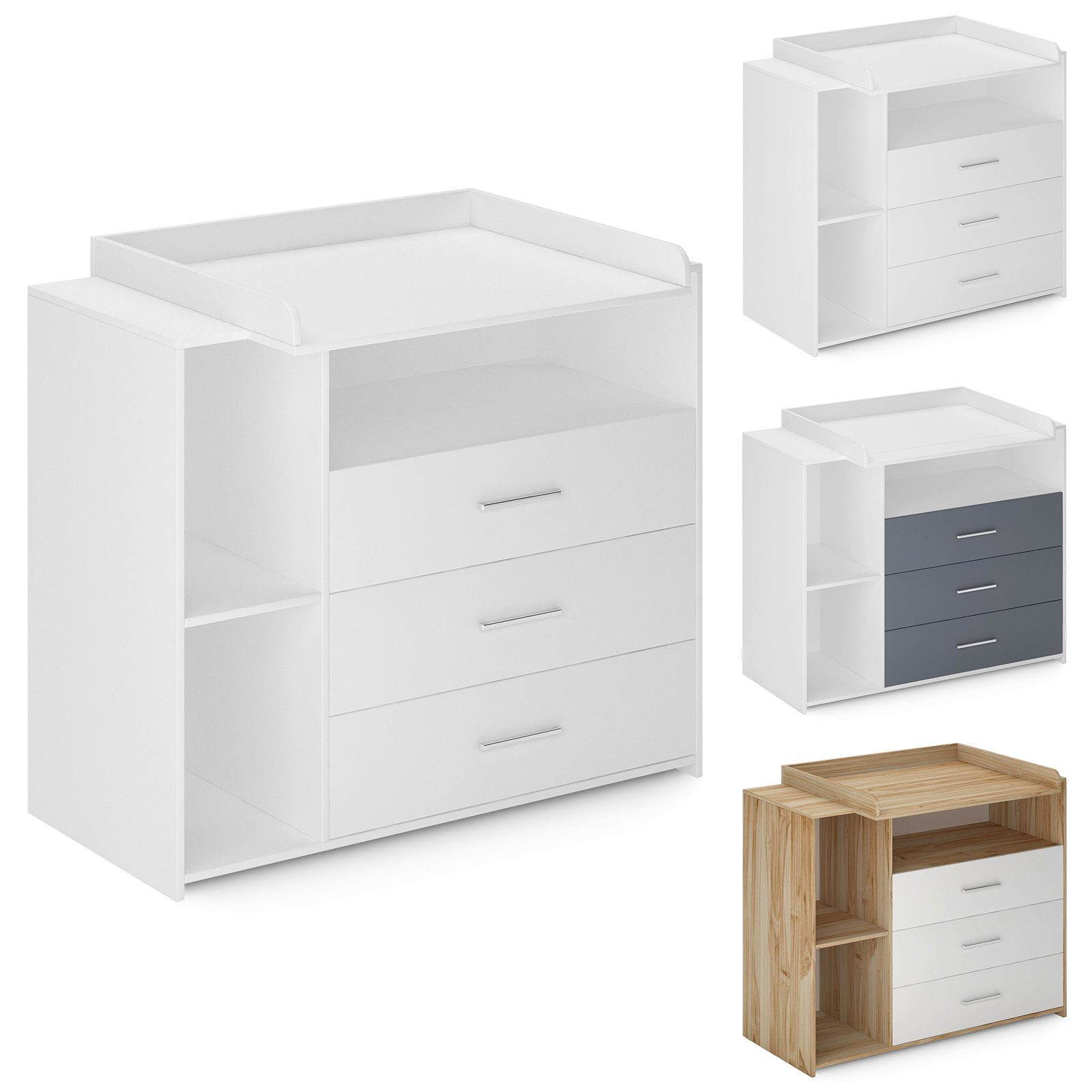 Infantastic Wickelkommode Wickeltisch Baby Kommode Wickelregal Wickelaufsatz