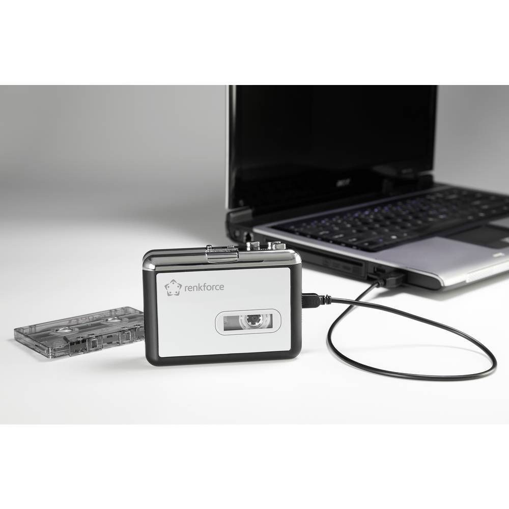 Renkforce USB-KASETTEN-ENCODER Kassetten Player (Inkl. Kopfhörer)