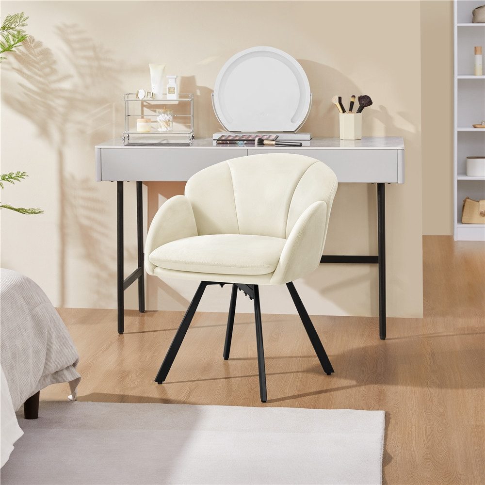 Yaheetech Esszimmerstuhl Polsterstuhl mit Schwenkbarem Sitz, Loungesessel S günstig online kaufen