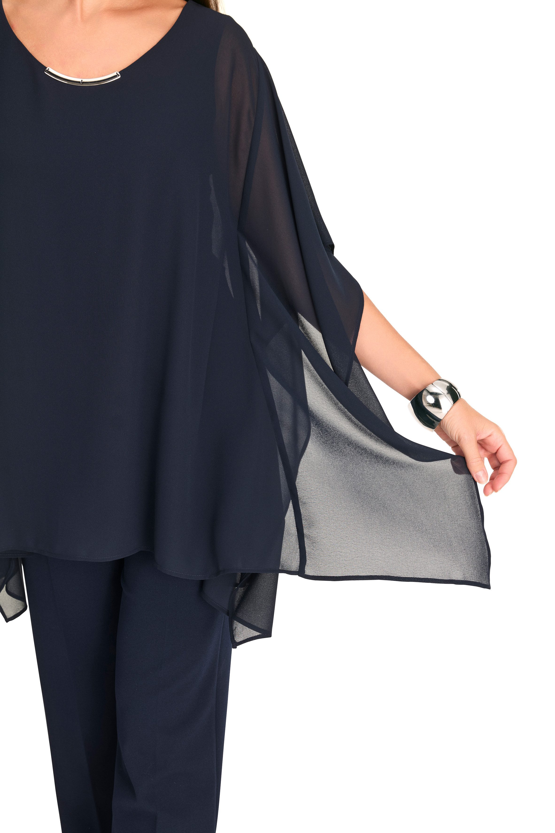 HERMANN LANGE Collection Blusenponcho mit weiten Ärmeln