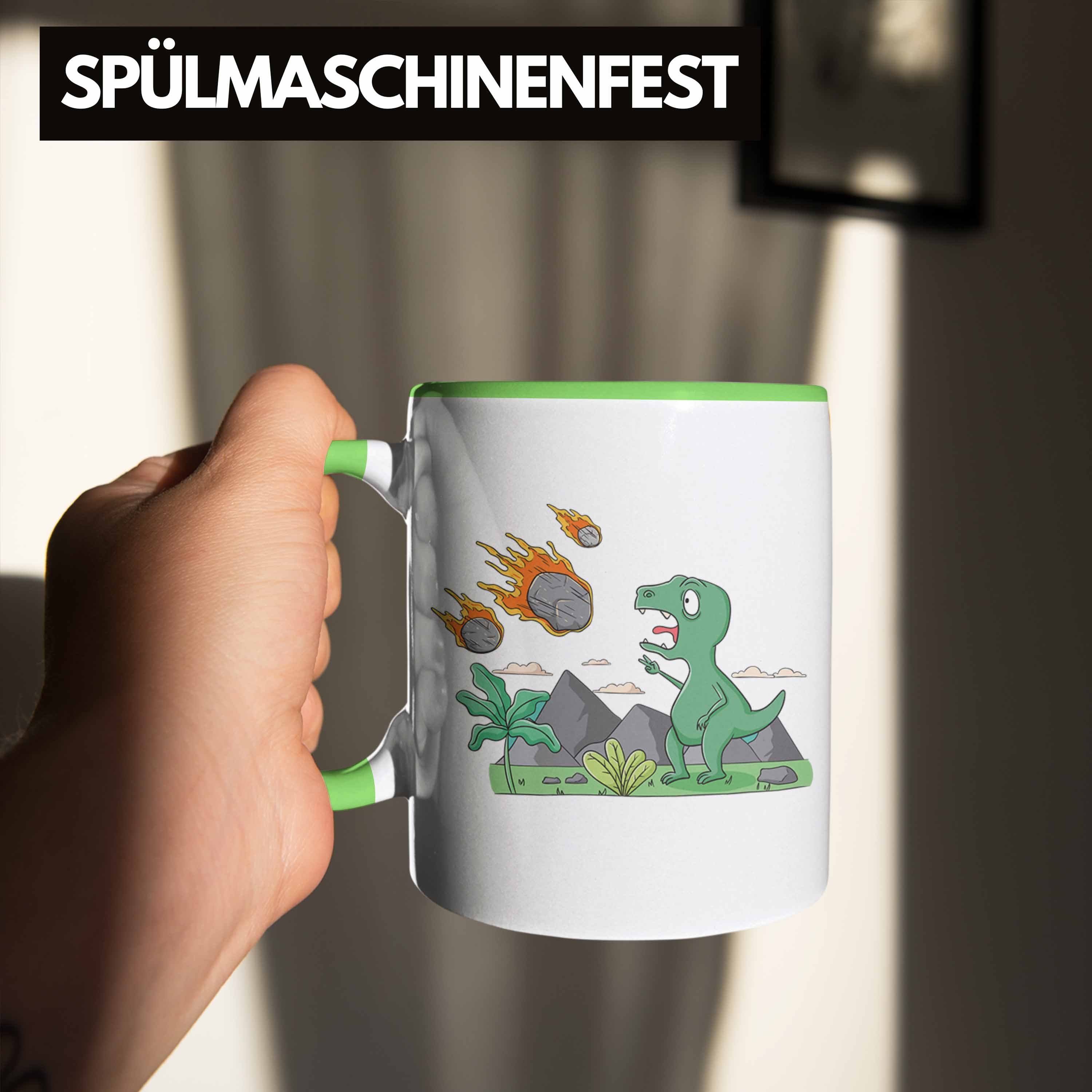 Grün Dinosaurier Tasse Geschenk Grafik Tasse Lustig Trendation