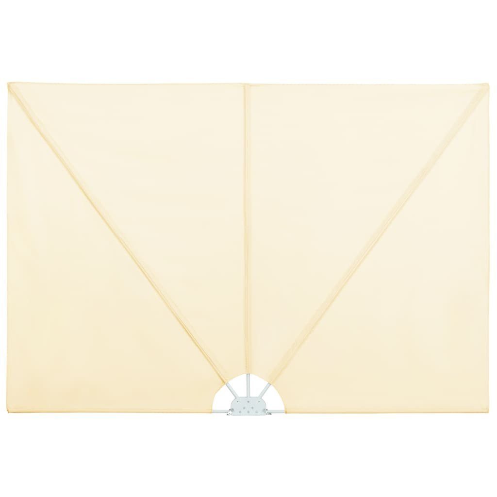 vidaXL Seitenmarkise 240 x 160 cm Faltbarer Terrassen-Seitenfächer Creme 240x160 cm