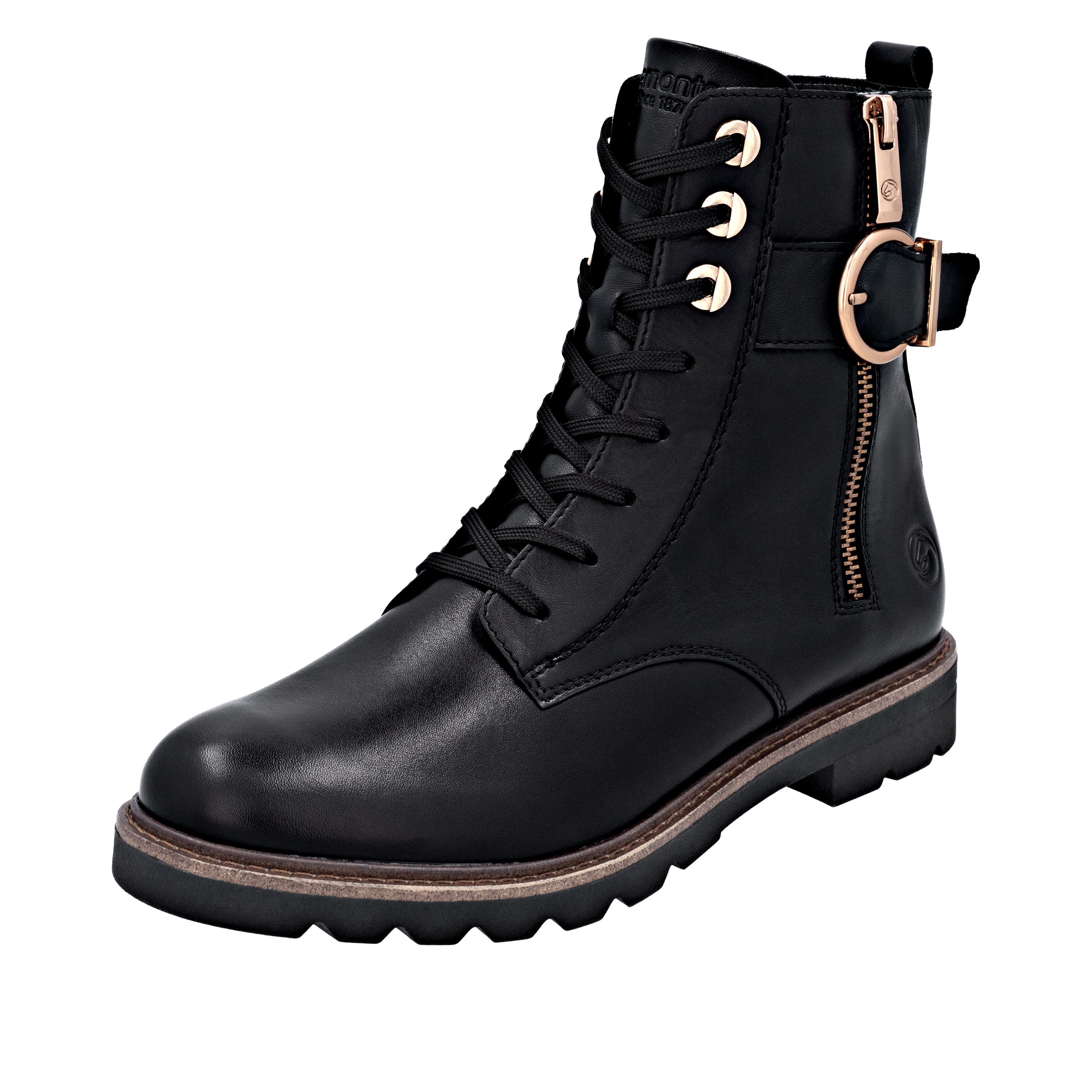 Remonte Schnürstiefelette Schnürboots, Casual-Stiefelette, Blockabsatz, mit günstig online kaufen