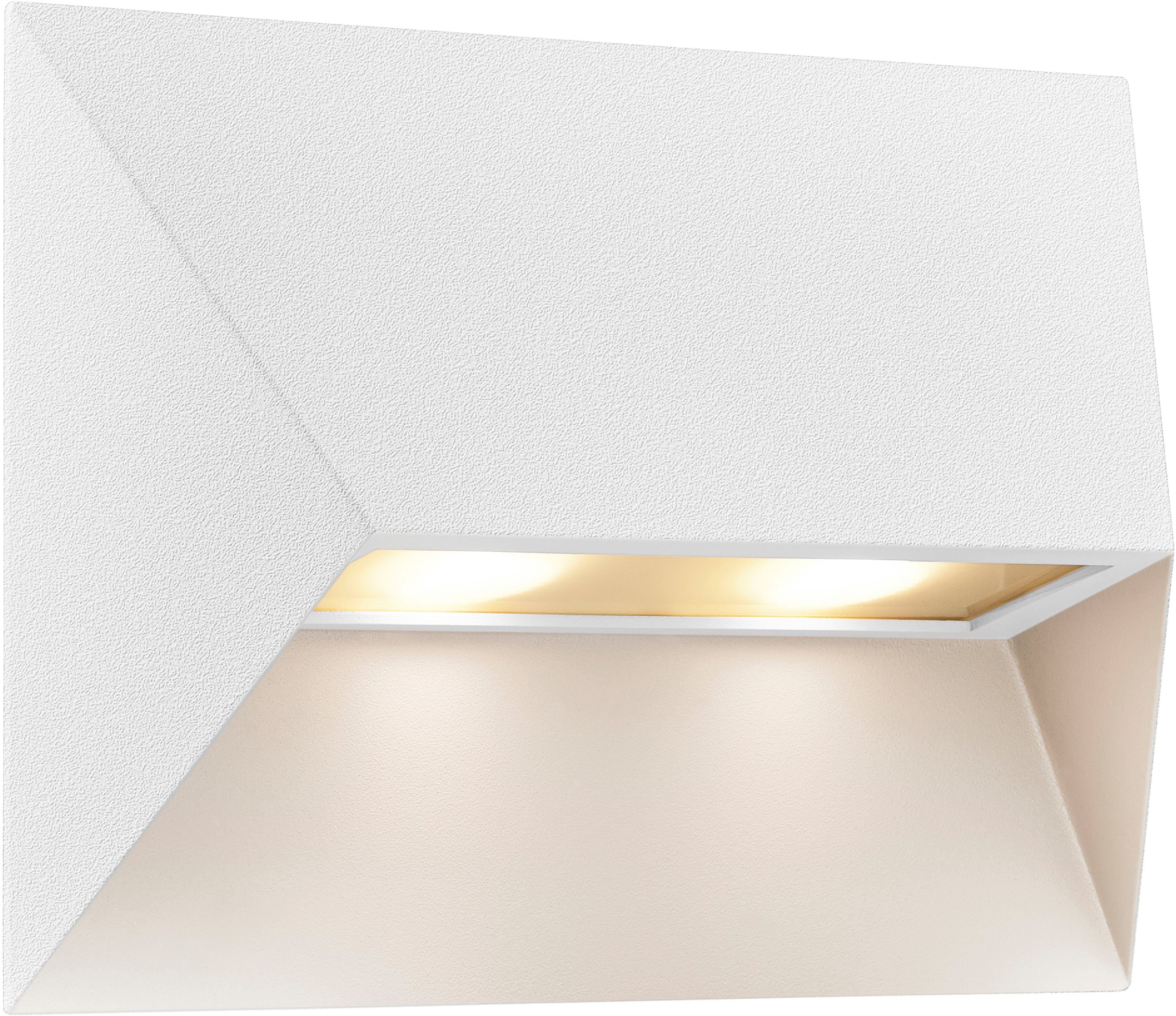 Pontio, Glühbirne möglich, Nordlux Parallelschaltung Leuchtmittel, Architekturdesign, ohne Außen-Wandleuchte austauschbare