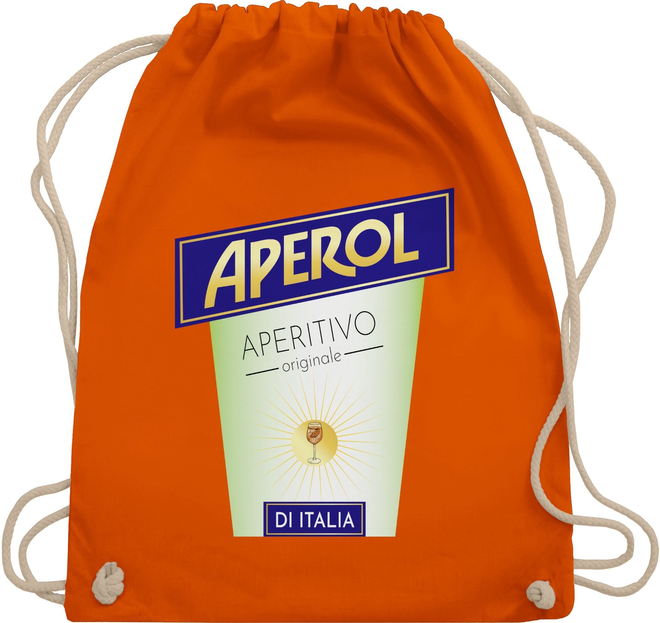 Turnbeutel Aperol Aperitivo Kostüm Flaschen Verkleidung I