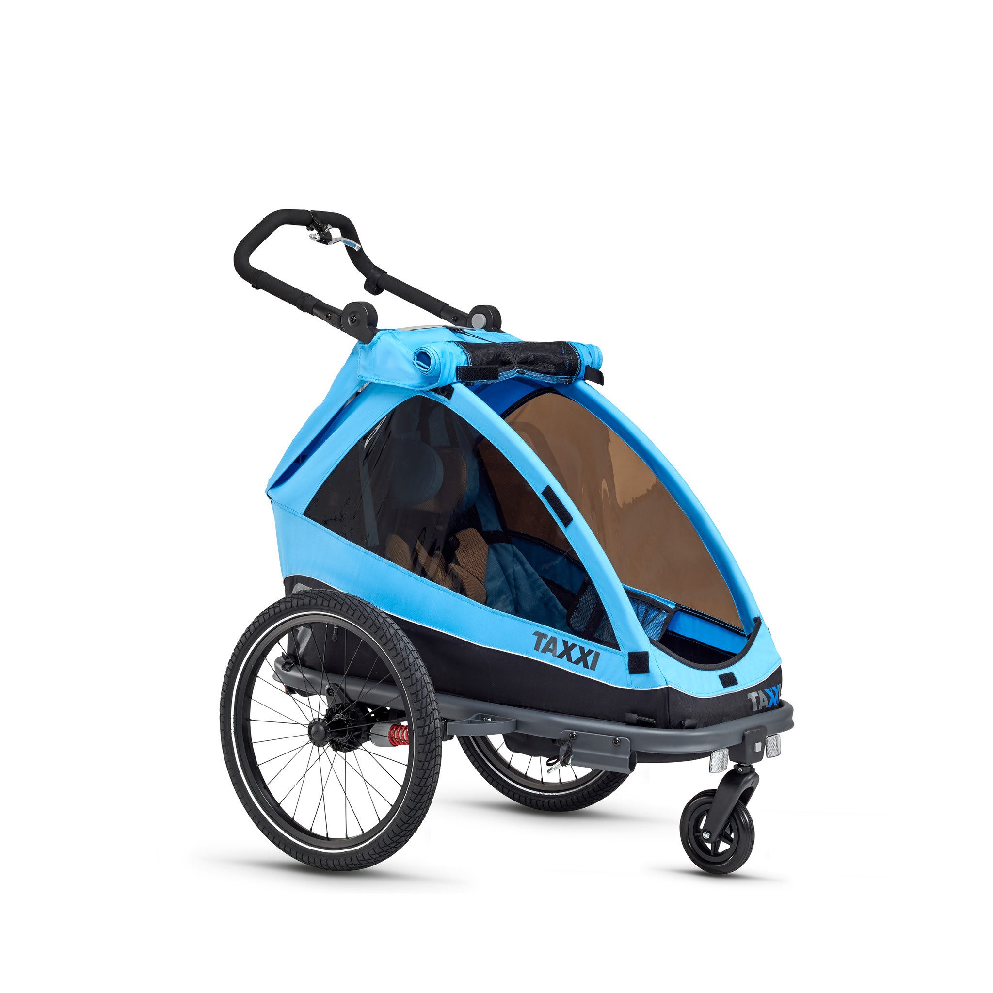 Thumbnail - taXXi Fahrradkinderanhänger TAXXI Fahrradanhänger, Buggy, Jogger, Kinderwagen, 2 Sitze und 1 Sitz