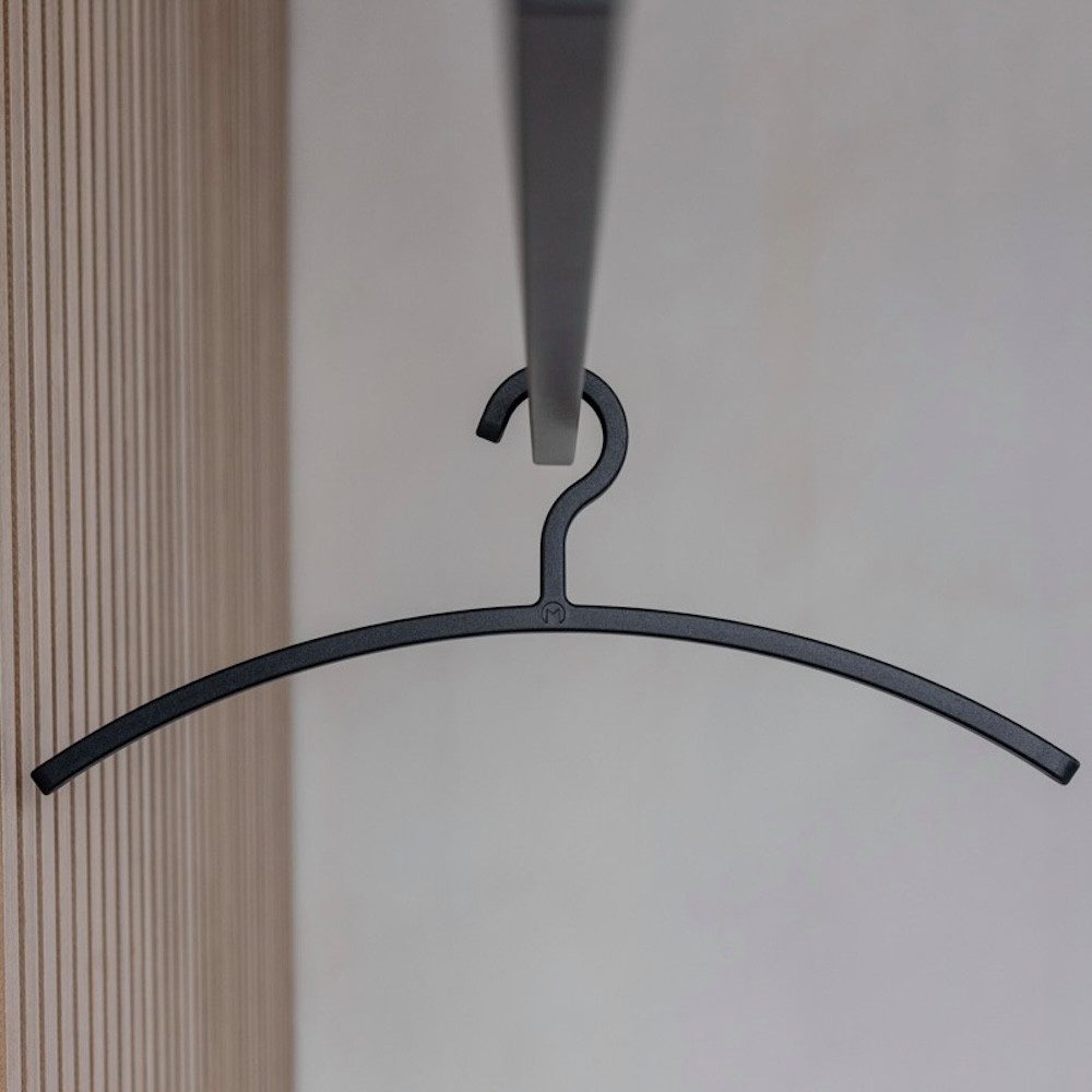 Metallbude Kleiderbügel FAY, (3-tlg), Garderobenhaken aus Kunststoff, platzsparendes Design, pflegeleicht