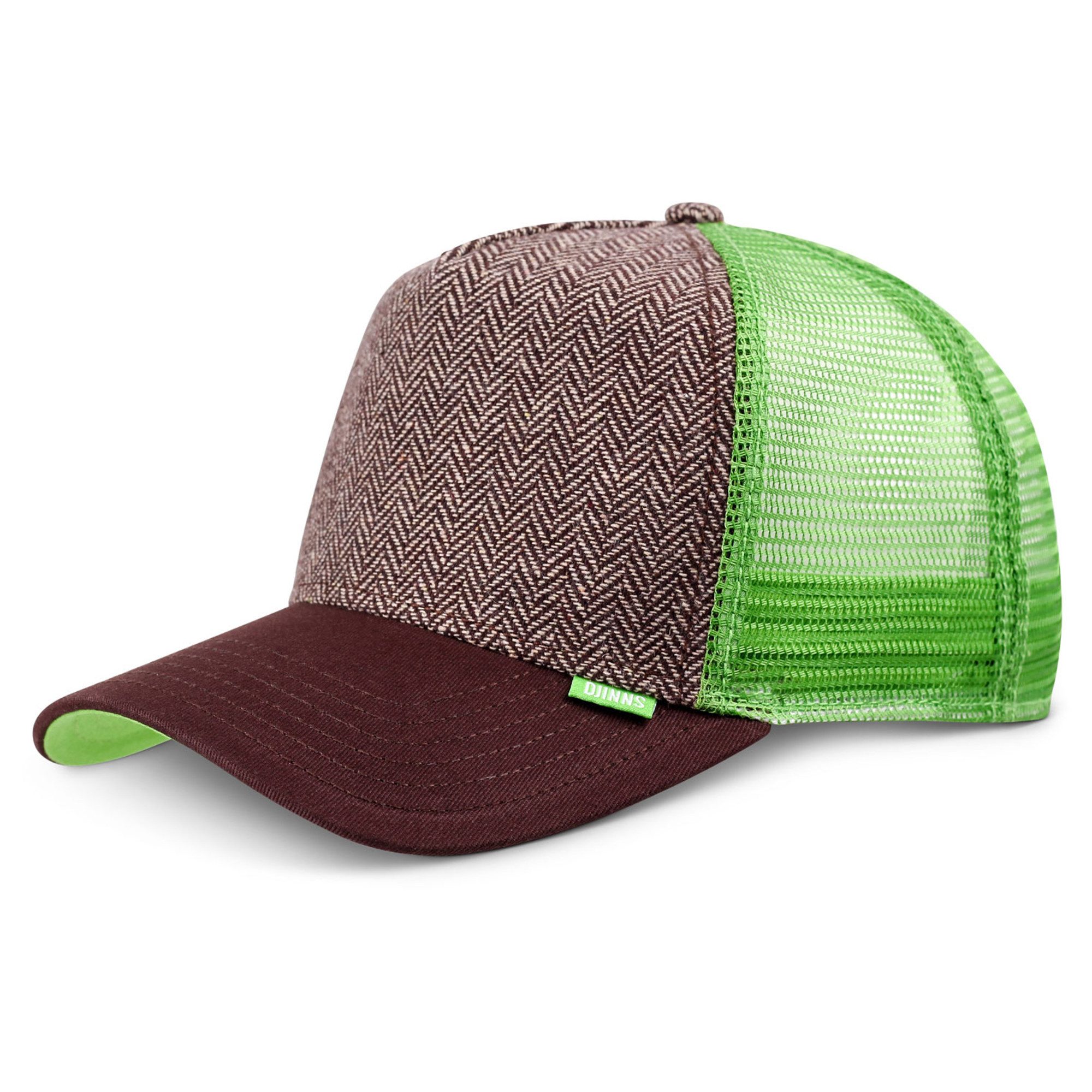 Trucker Cap Djinns HFT Trucker Cap Tweed Combo Brown