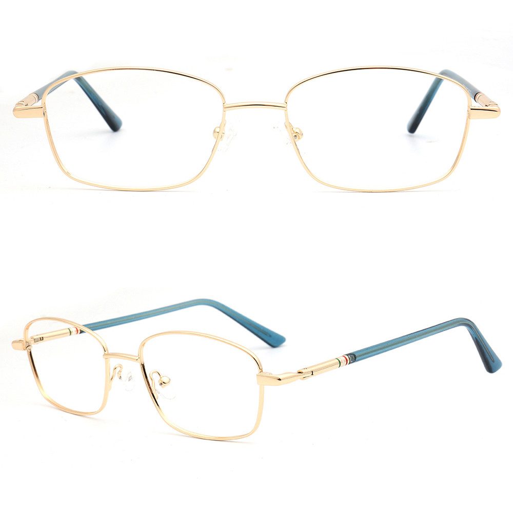 PACIEA Lesebrille Damen Herren Blaulichtfilter Metall Quadratisch Anti-Müdigkeit