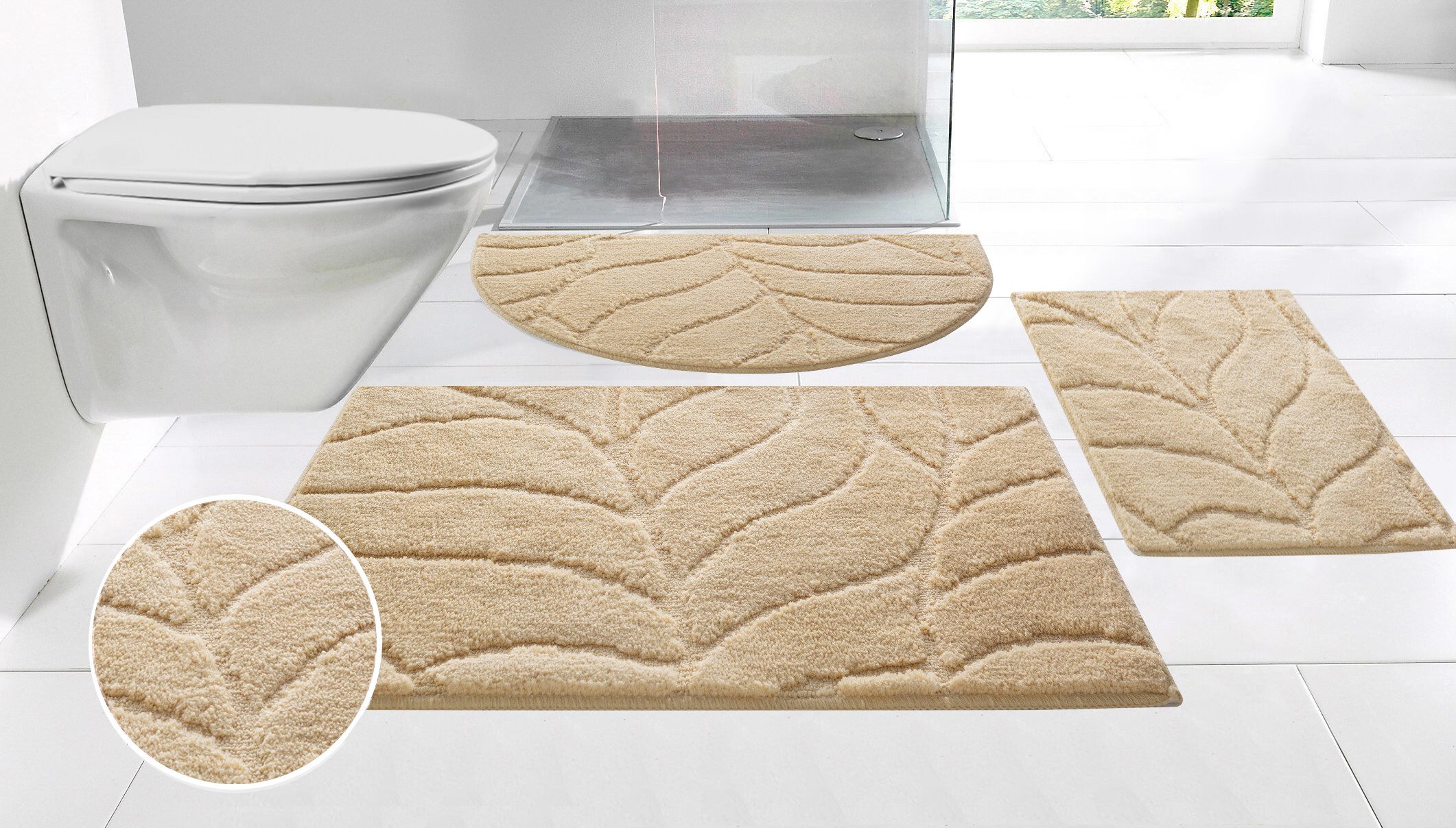 my home Badematte Epense, Badvorleger, Badezimmer Teppich, Duschmatte mit B günstig online kaufen