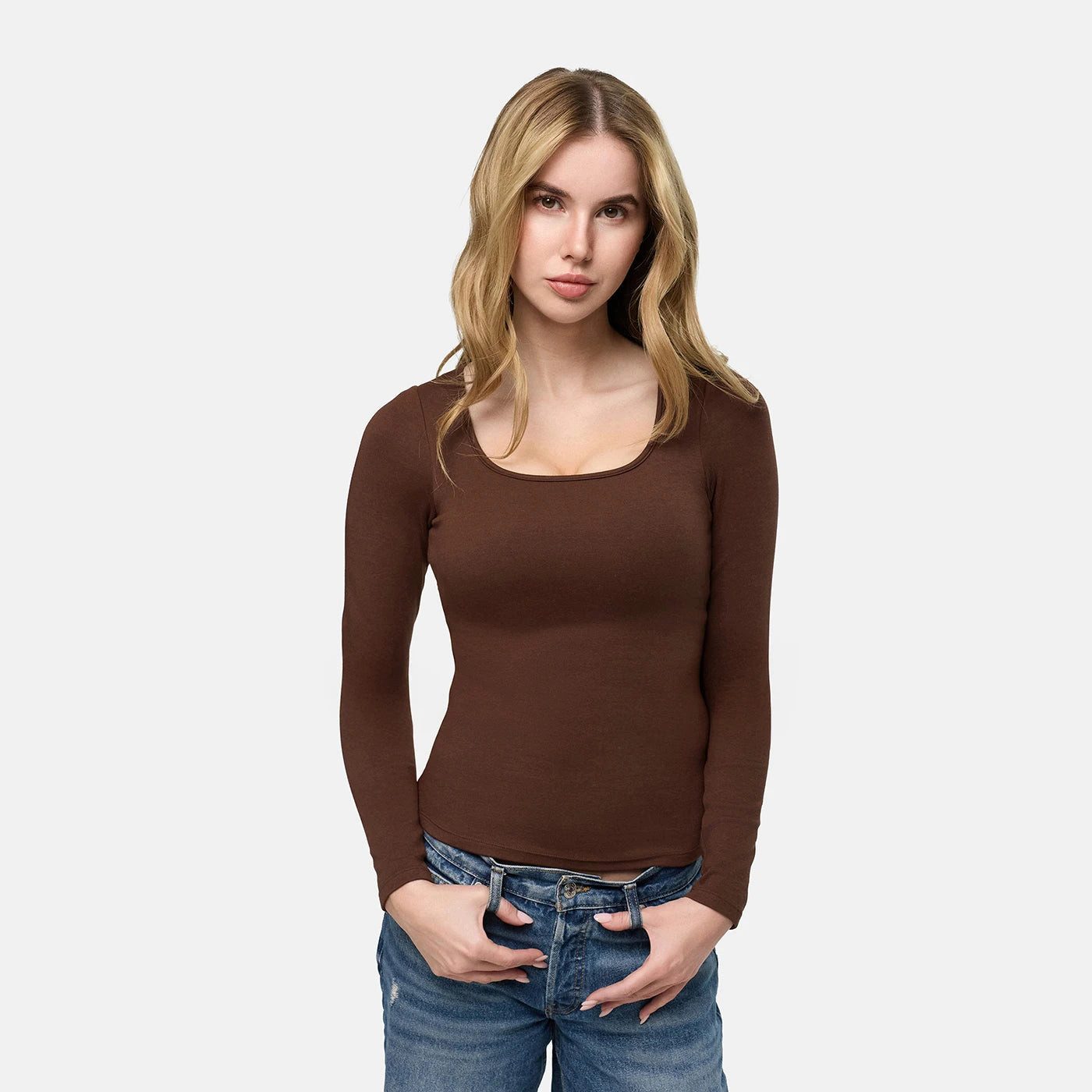 cfab by creamy fabrics BH-Hemd Cotton Tank with Built-In Push-Up Bra-Red-XL günstig online kaufen