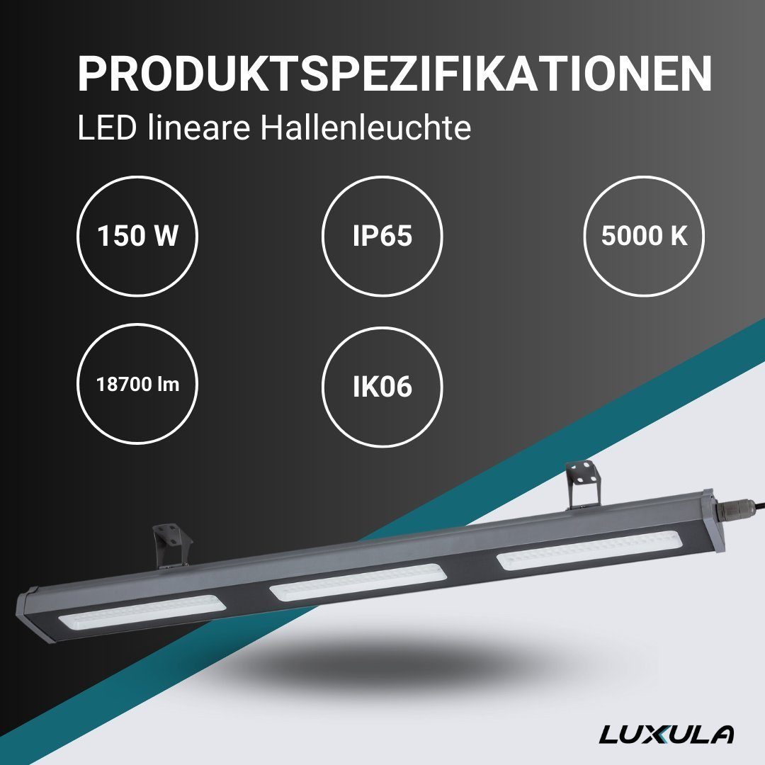 LUXULA Deckenleuchte LED Hallenleuchte Werkstattleuchte, LED günstig online kaufen