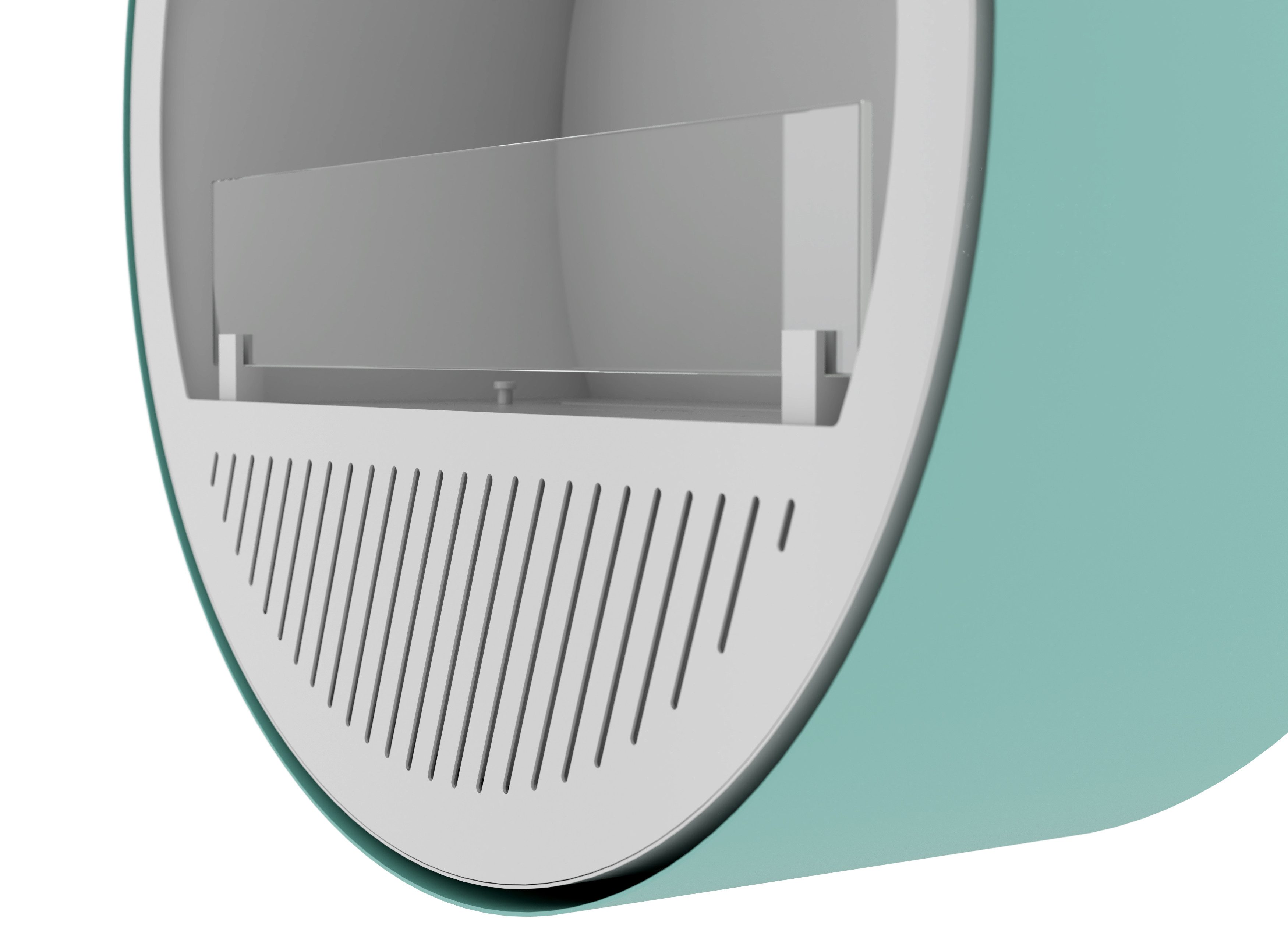 Infire Echtfeuer-Dekokamin Incyrcle Slim Wall Ethanolkamin, bis 2 KW Heizleistung, TÜV zertifiziert