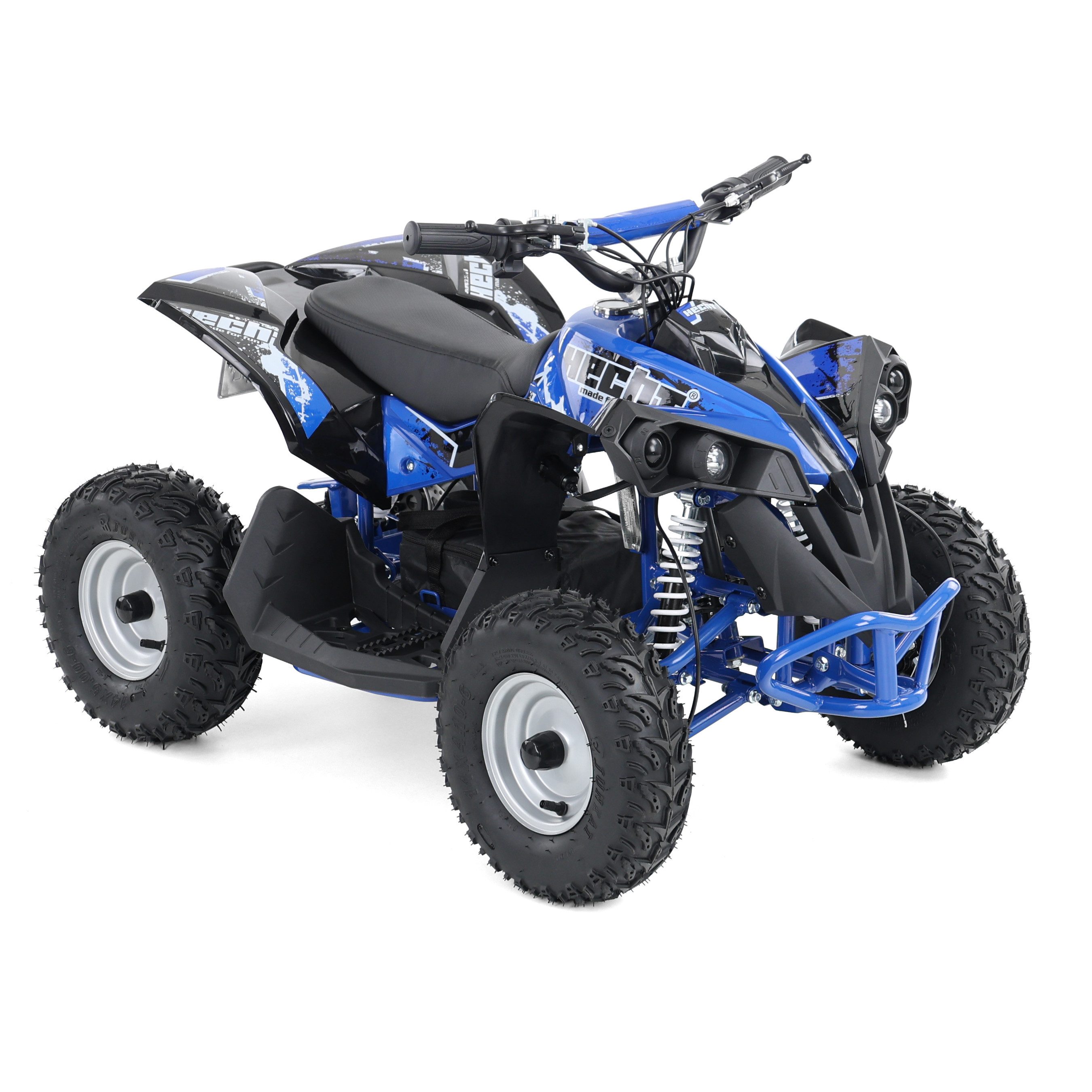 Hecht Elektro-Kinderquad Mini Kinder Quad 1060W 36V bis 35 km/h, Belastbarkeit 70 kg, LED-Frontscheinwerfer, 3 Gänge
