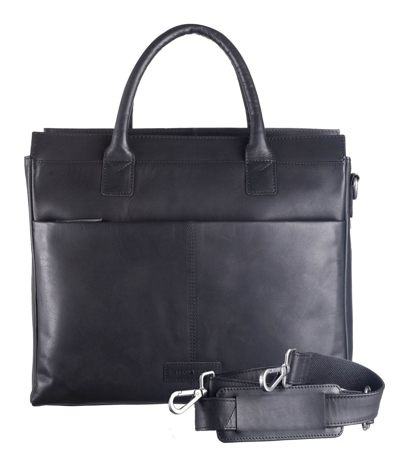 Greenburry Businesstasche Business Bag, aus echtem Ziegenleder