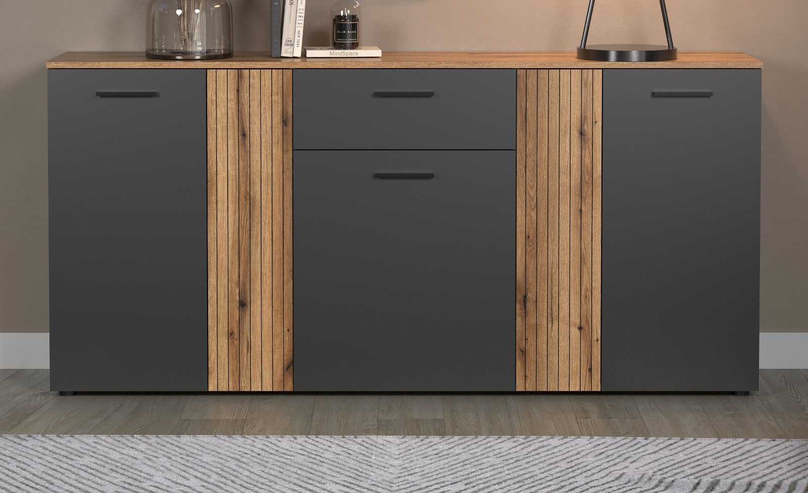 Furn.Design Sideboard Avila (Sideboard in grau günstig online kaufen