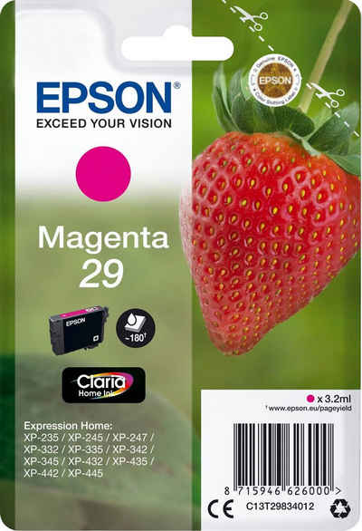 Epson »29, C13T29834012, T2983« Tintenpatrone (original Druckerpatrone 29 magenta)