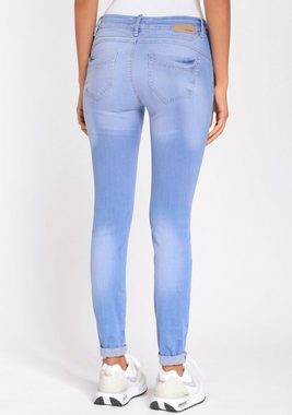 GANG Skinny-fit-Jeans 94NELE mit Stretch und seitlichen Dreieckseinsätzen