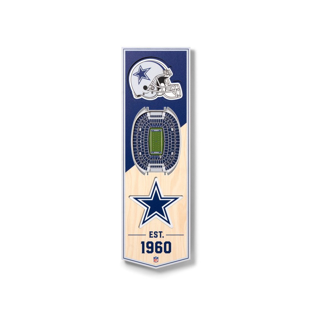 Dallas Cowboys Wanddekoobjekt Dallas Cowboys 3D Stadium Banner