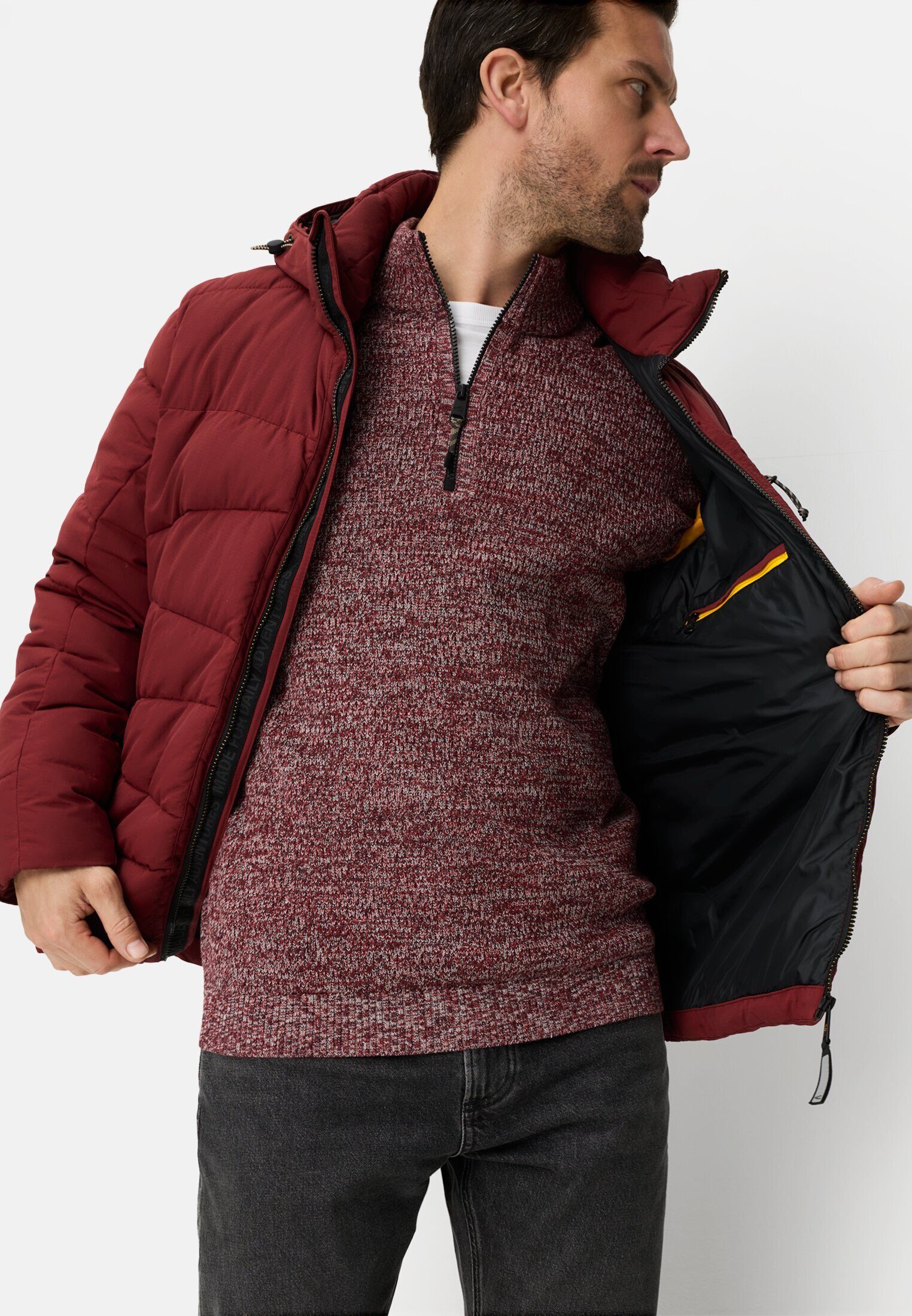 camel active Winterjacke mit abnehmbarer Kapuze Langarm – Bild 4 von 5