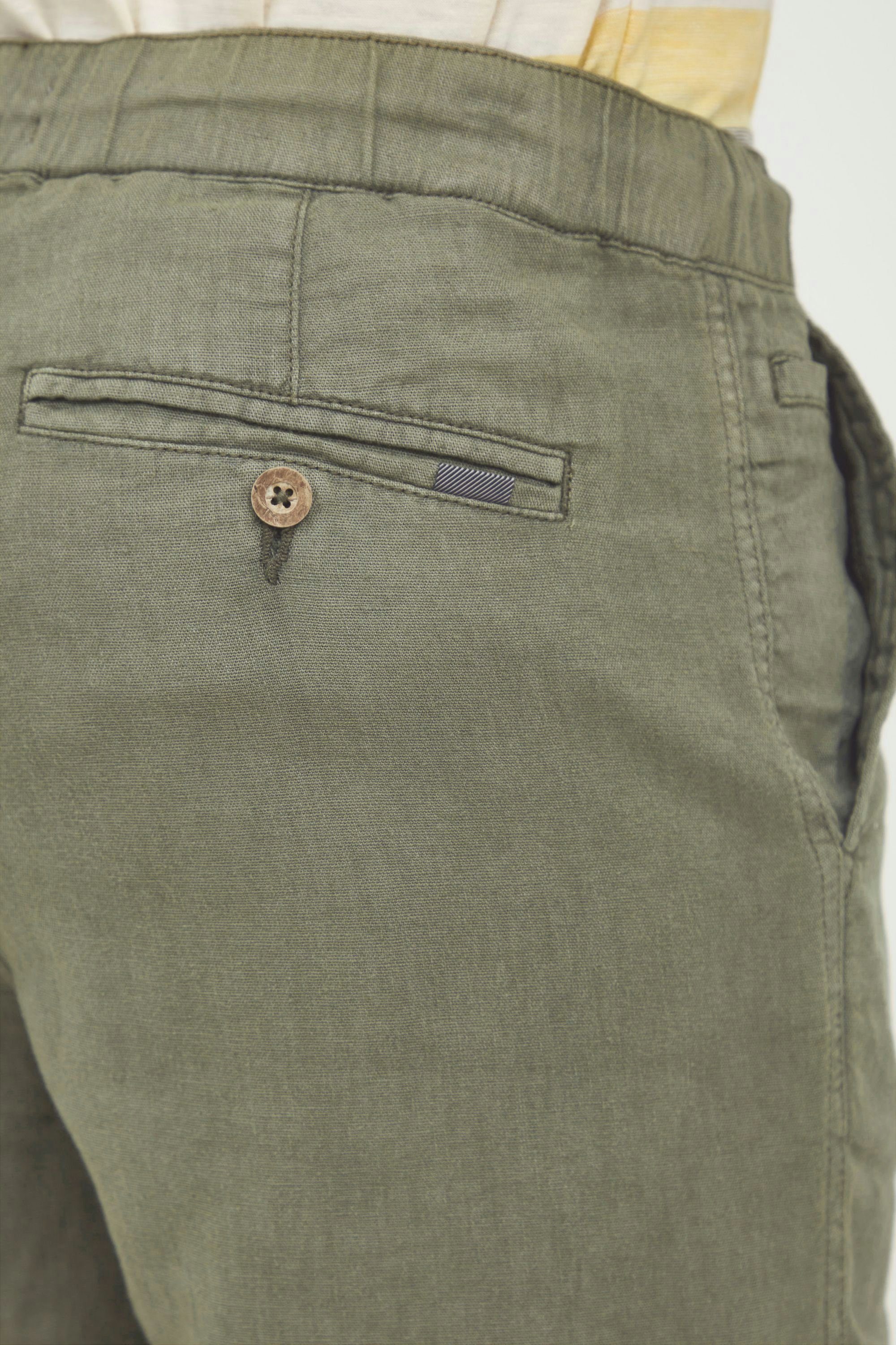 Solid Shorts SDTruc Shorts Leinen - 21105213 aus IVY Hose Linen GREEN kurze (190512)
