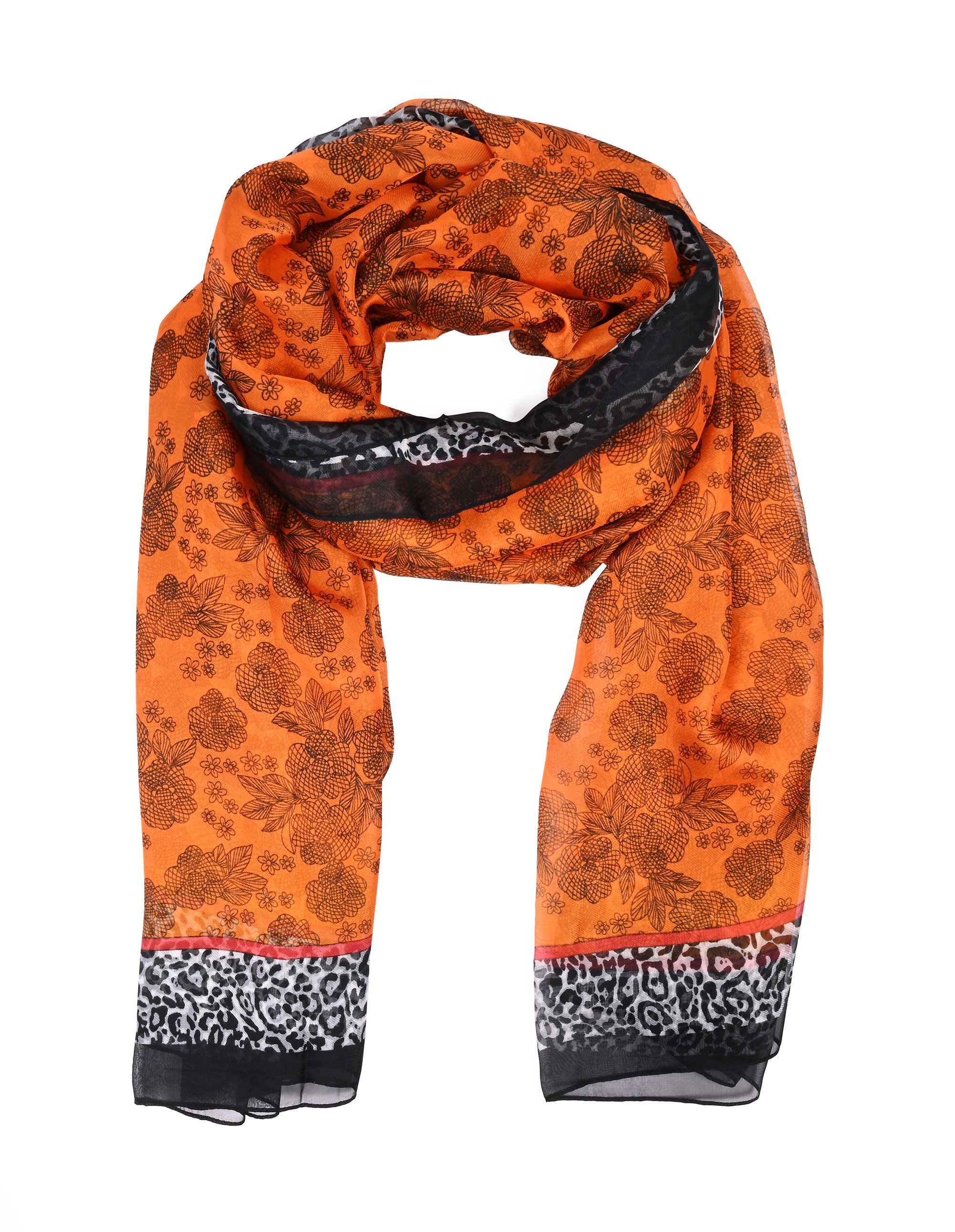 Modeschal Sommerlicher Chiffon-Schal für Damen mit 30% Seide