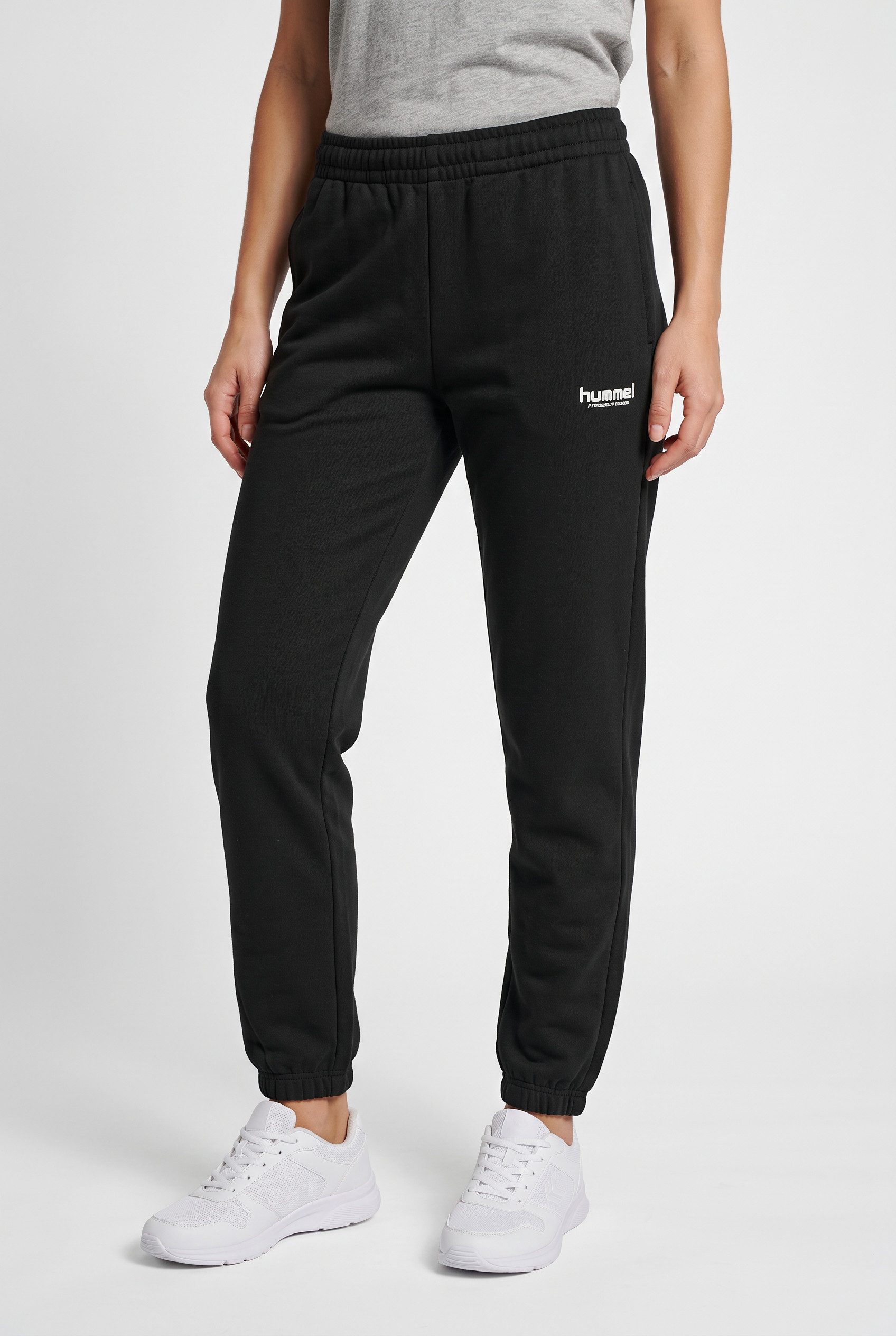 hummel Sweathose hmlLEGACY 2.0 W SWEATPANTS angeraute Sweatware, aus Baumwolle und Polyester, mit elastischem Bund