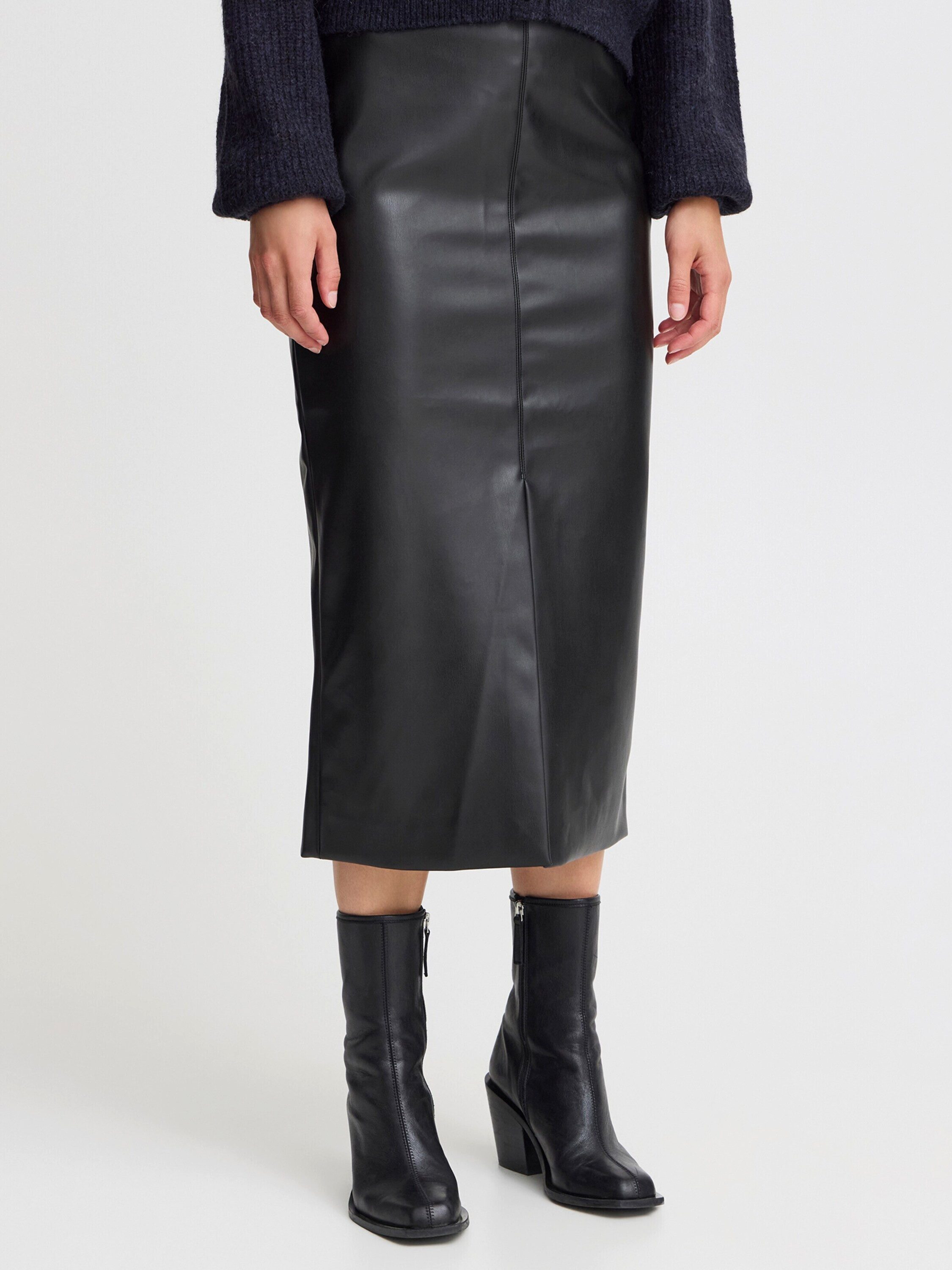 Ichi Lederrock IH COMANO (1-tlg) Plain/ohne Details günstig online kaufen