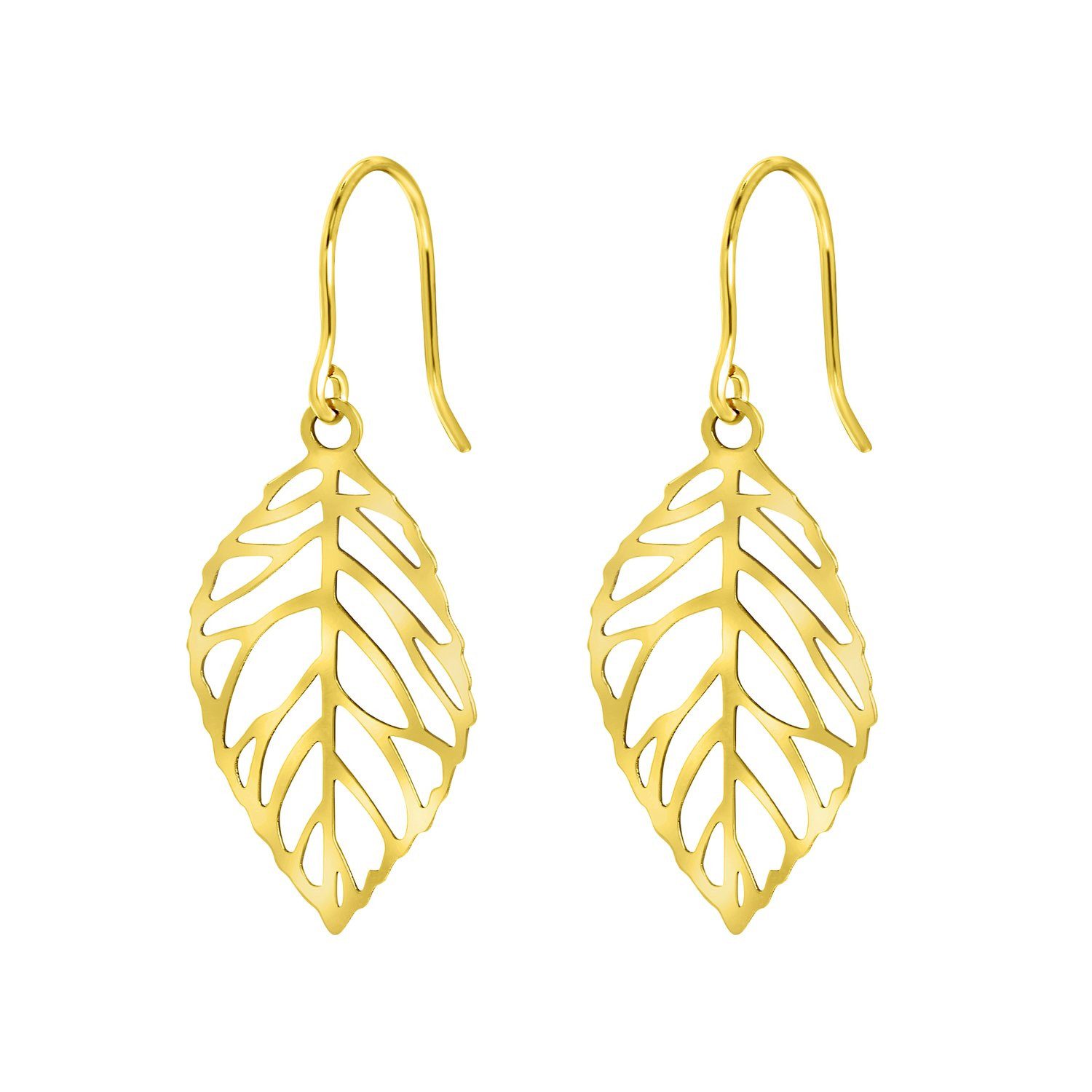 LUCARDI Paar Ohrhänger Ohrring - 585 Gold - Gold - Damen