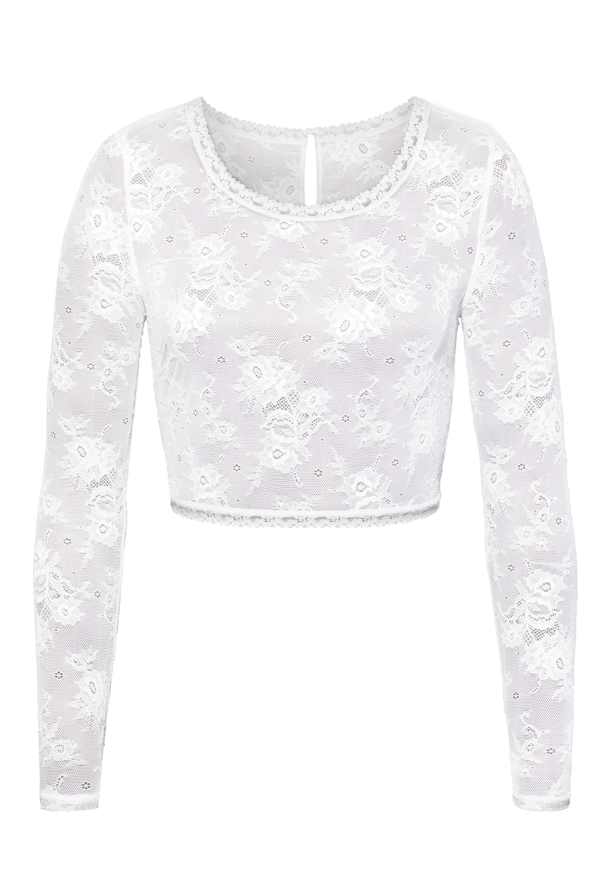 LASCANA Spitzentop mit langen Ärmeln – feminin, elegant und ideal zu kombinieren