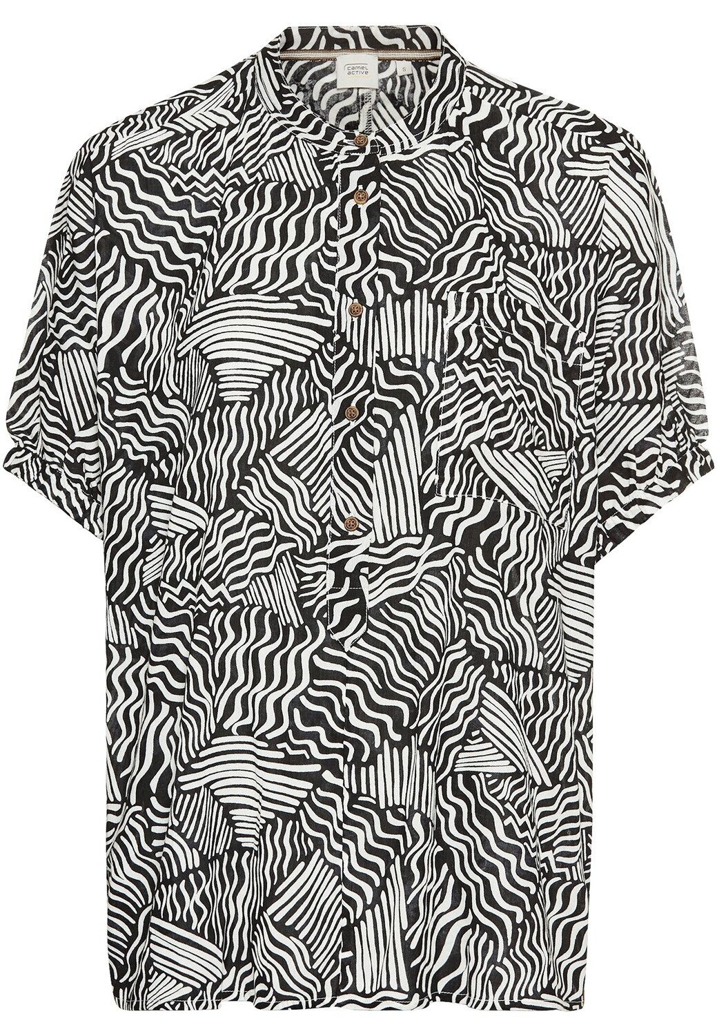 camel active Shirtbluse Halbarm-Blusenshirt Allover-Print günstig online kaufen