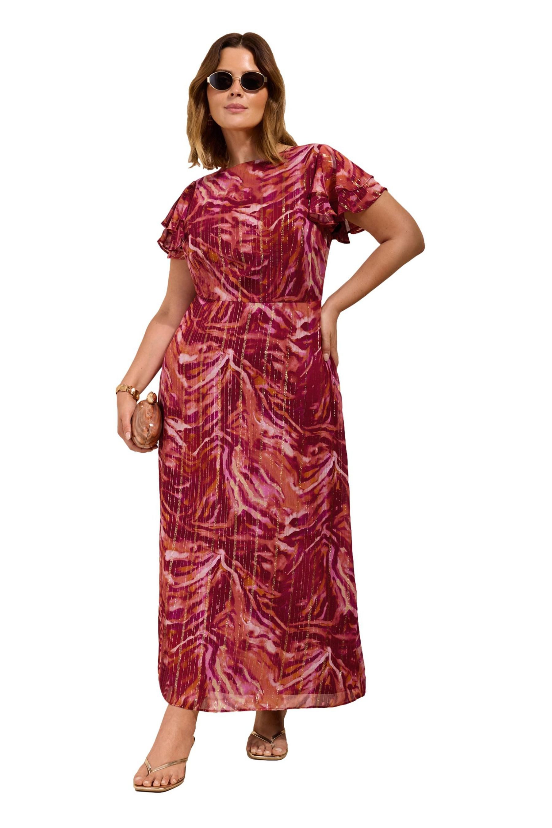 Friends Like These Midikleid Friends Like These Metallic-Midikleid, Curve (1-tlg)