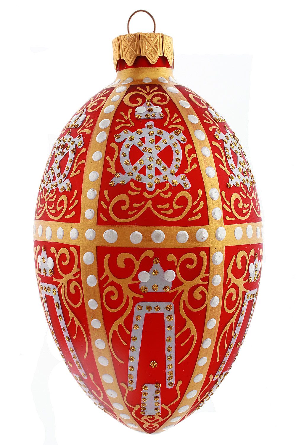 Hamburger Weihnachtskontor Osterhase Osterei (1-tlg), Dekohänger - mundgeblasen - handdekoriert