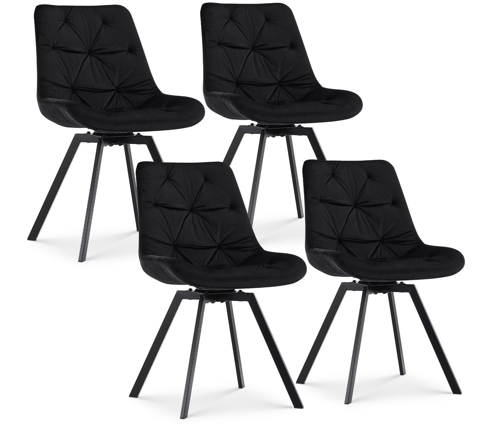 Ofcasa Esszimmerstuhl Samt-Drehstuhl (4er Set, 4 günstig online kaufen