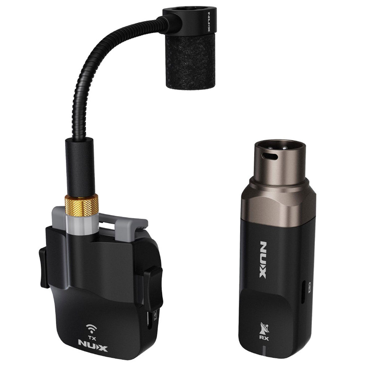 Mikrofon Nux B6 Drahtloses Saxophon Mikrofon mit Ladecase