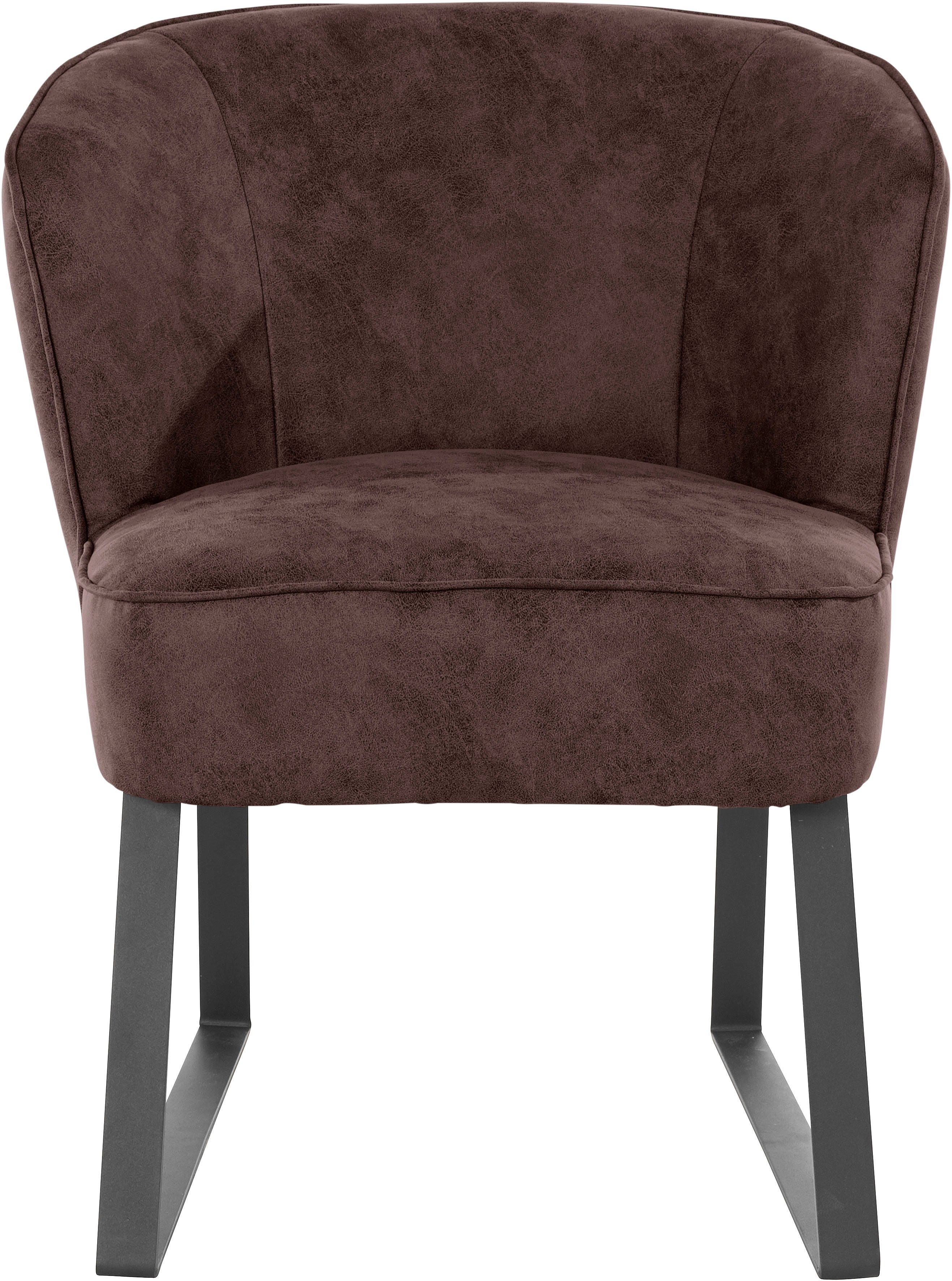 exxpo - sofa Americano, Sessel in mit Metallfüßen, Bezug 1 fashion verschiedenen Stck. Keder und Qualitäten