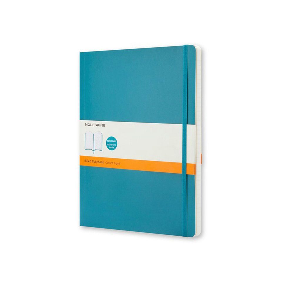 MOLESKINE Notizbuch Classic Large Notizbuch DIN A5 LINIERT UNTERWASSER-BLAU | Notizbücher