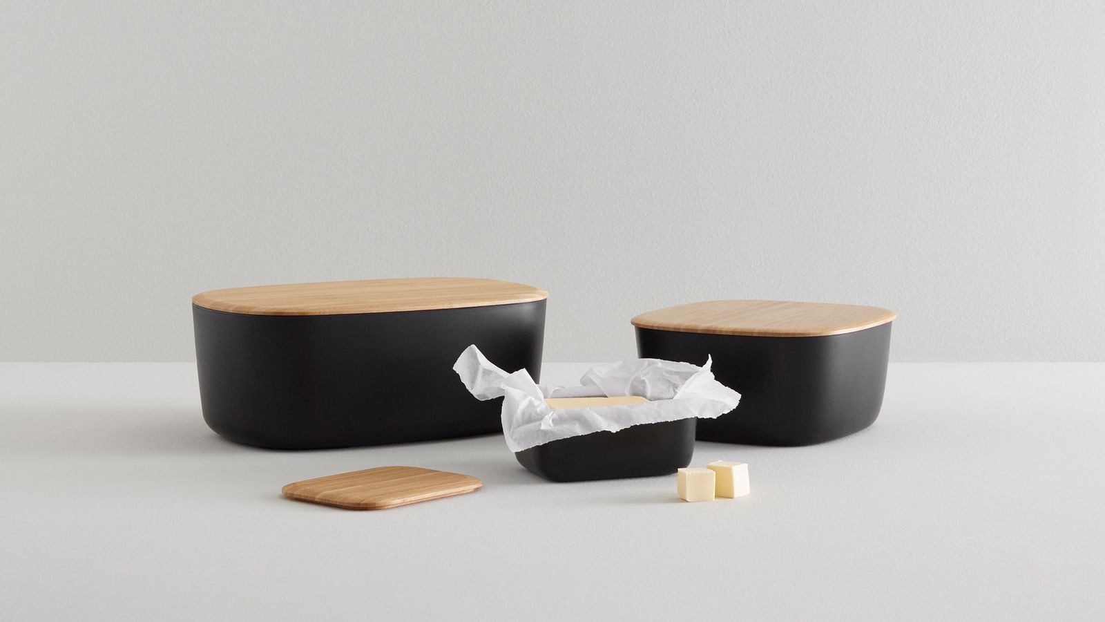 Stelton Brotkasten Brotkasten BOX-IT black 23 cm (l), Kunststoff, RIG-TIG by stelton Brotkasten BOX-IT black 23 cm (l)