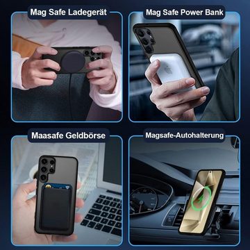 MSM Handyhülle Hülle für Samsung Galaxy S24 /Plus / Ultra Hard MagSafe Schwarz