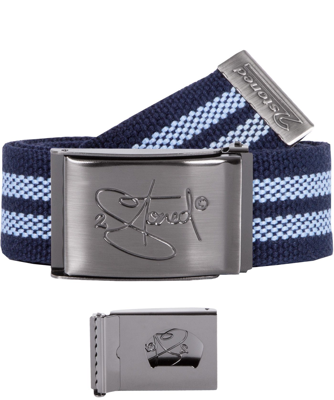 Koppelgürtel Stoffgürtel Unisex, Schnalle Matt Classic, 4 cm breit, 120 cm lang