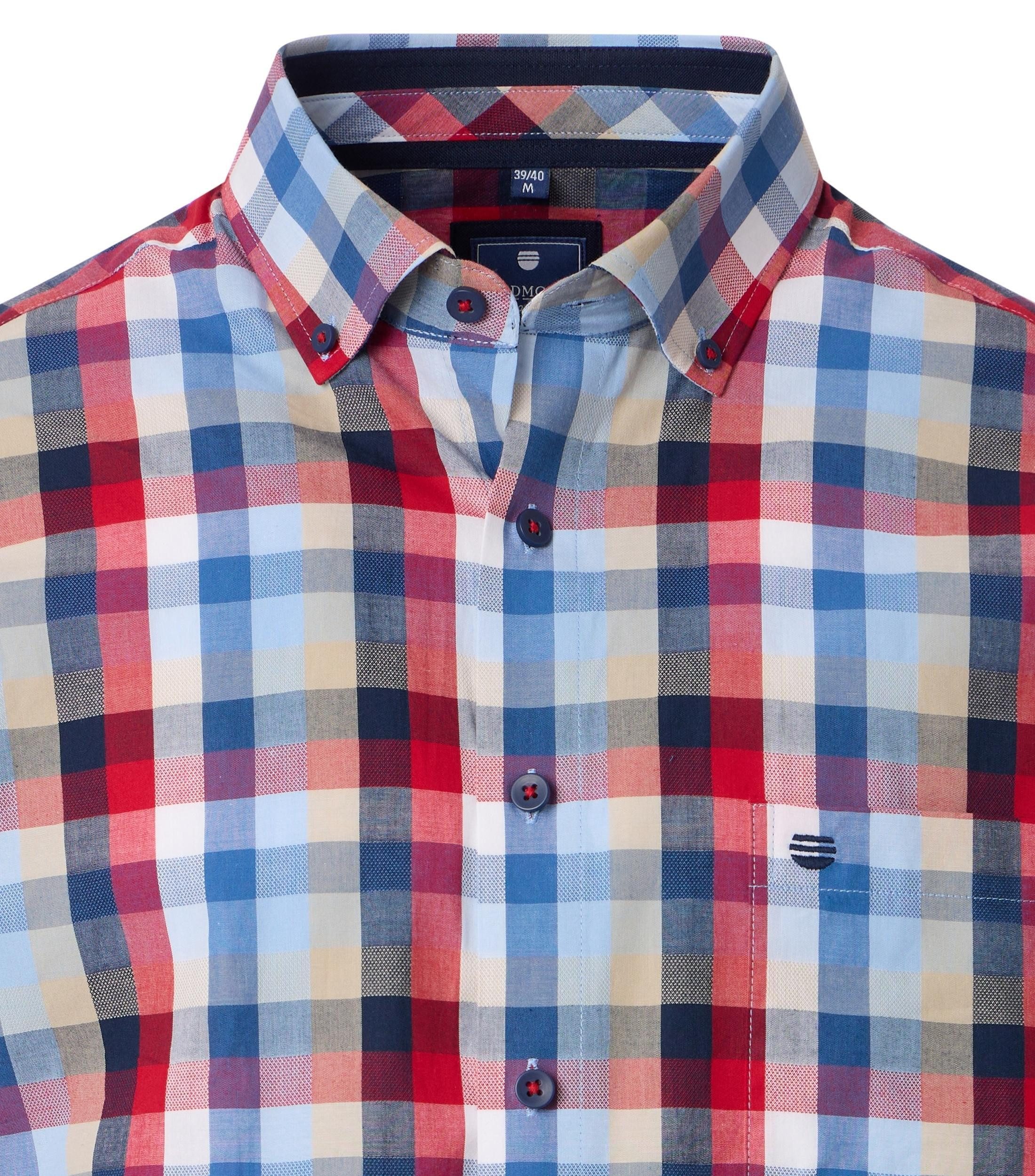 Redmond Kurzarmhemd kariert Comfort Fit