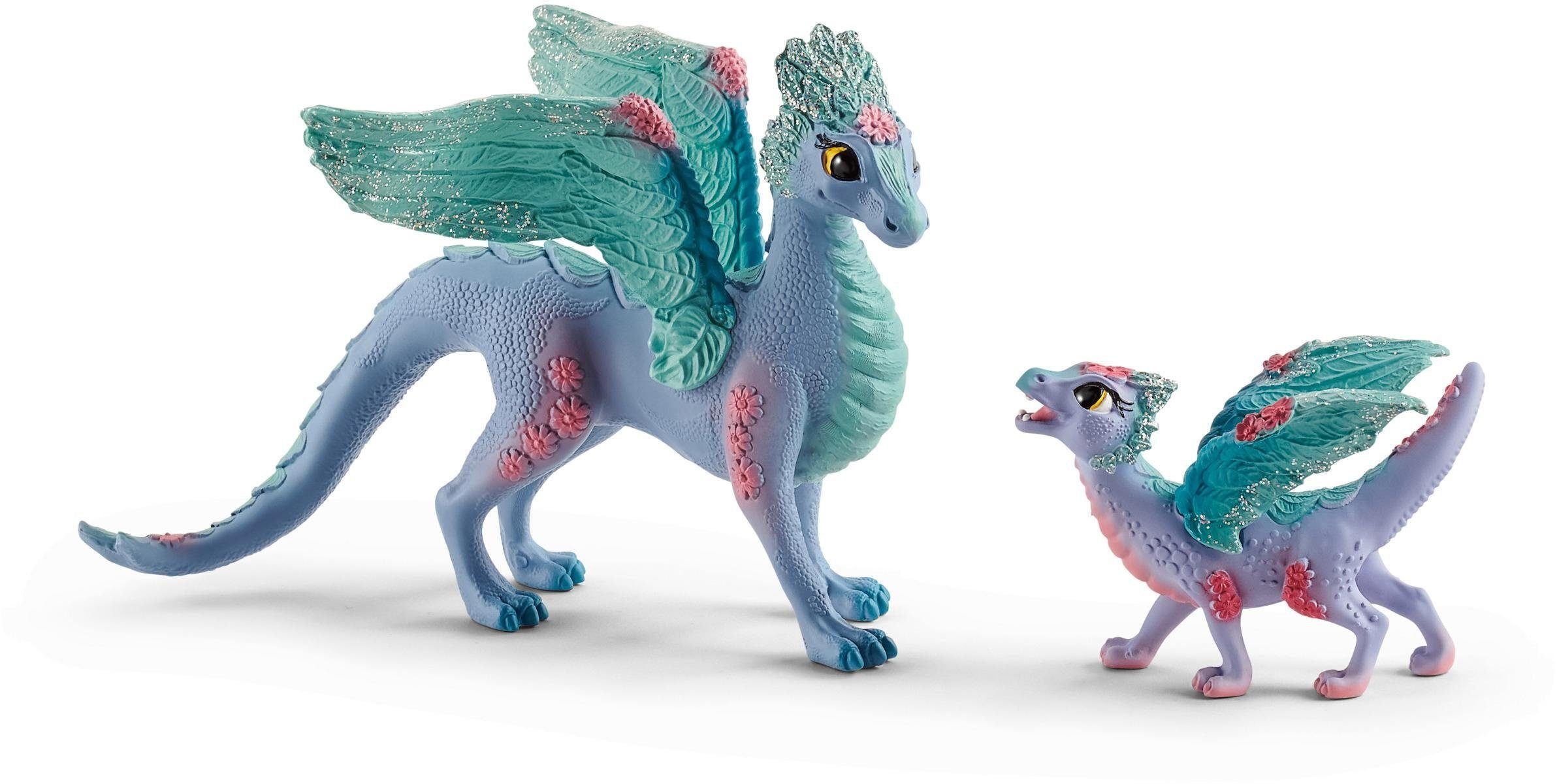 Schleich® Spielfigur BAYALA®, Blütendrache und Kind (70592), (Set)