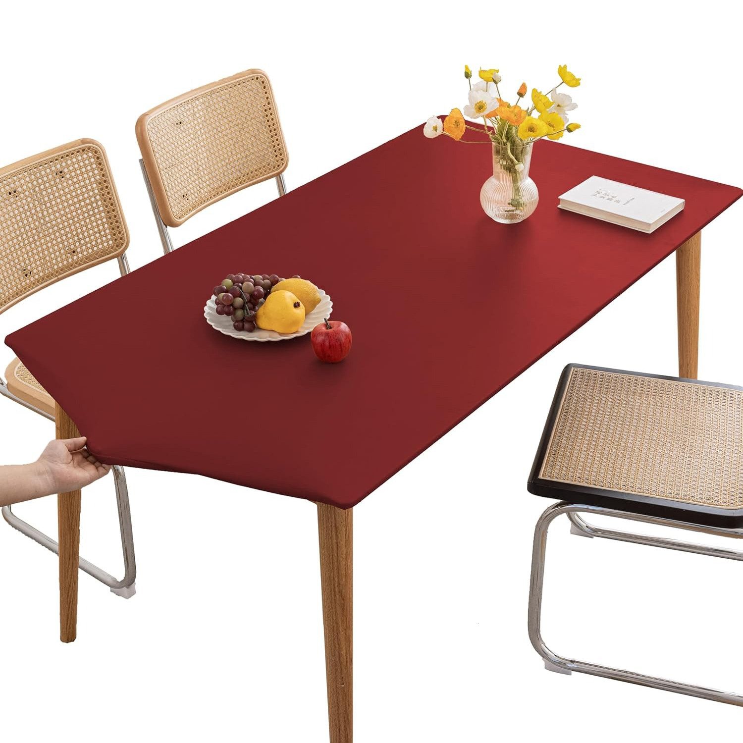 Refttenw Tischdecke 360° Rechteckige Tischdecke Wasserdicht günstig online kaufen