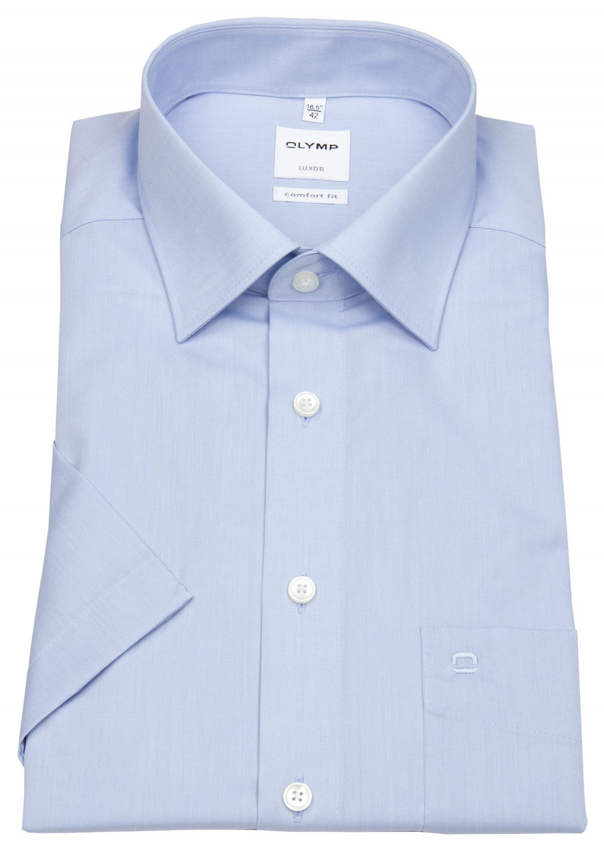 OLYMP Kurzarmhemd Comfort Fit Kentkragen günstig online kaufen