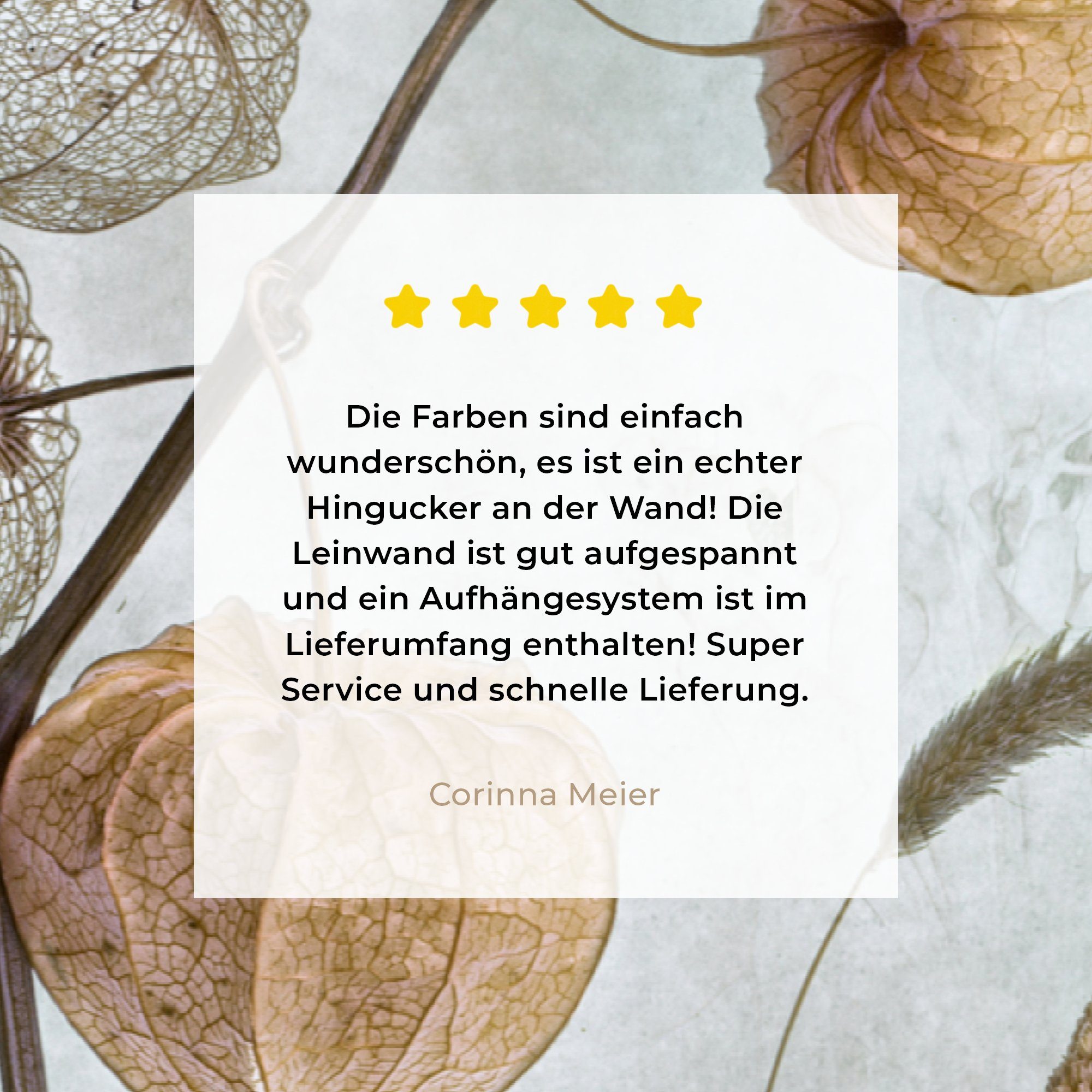 OneMillionCanvasses® Leinwandbild Stilleben - Natur - Herbst - Trockenblumen - Braun, Fotodruck (1 St), Leinwand Canvas Wandbild, Wanddekoration 20x30 cm – Bild 5 von 5