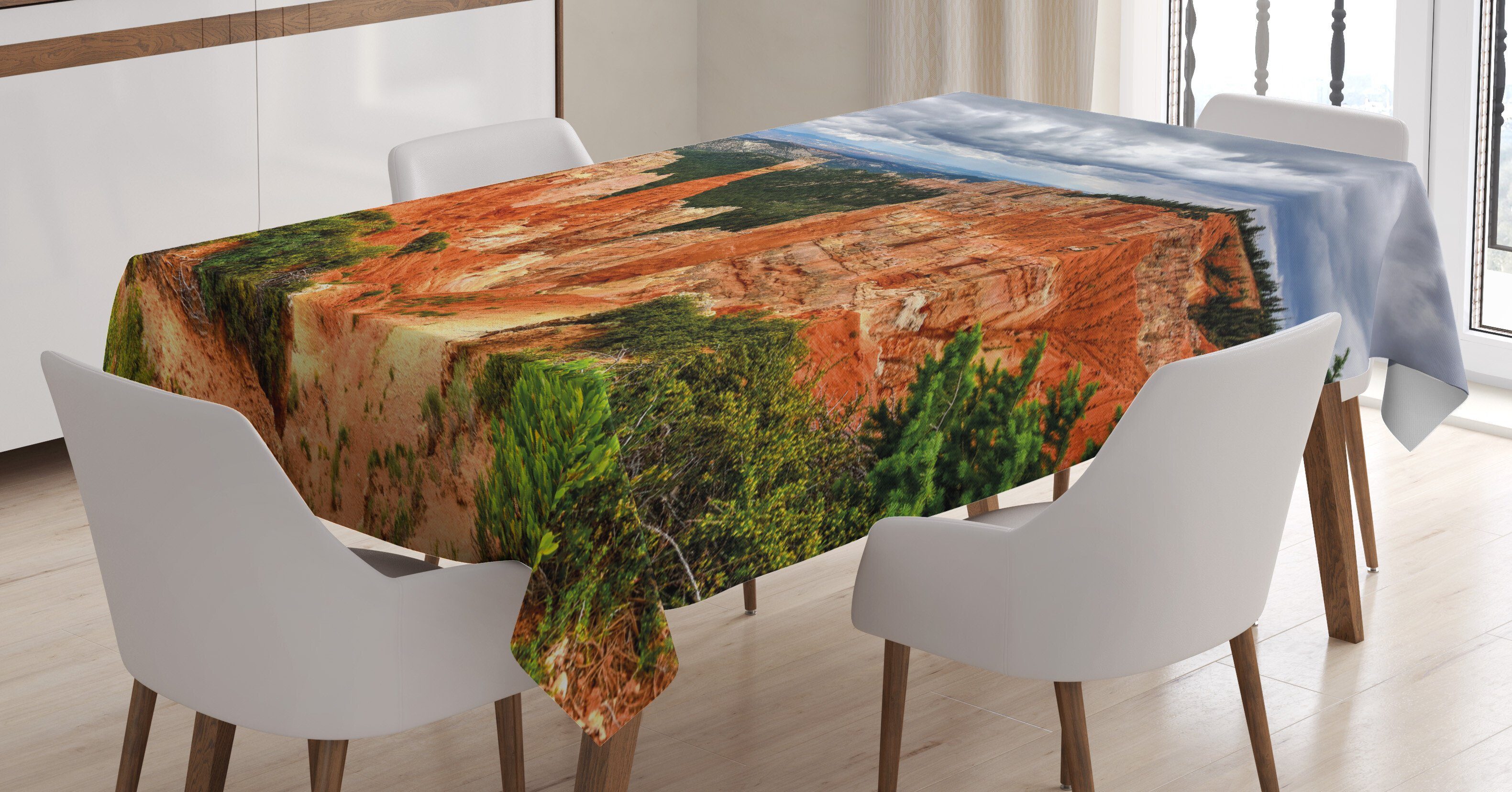 Abakuhaus Tischdecke Farbfest Waschbar Für den Außen Bereich geeignet Klare Farben, Amerika Agua Canyon Natural View | Tischdecken