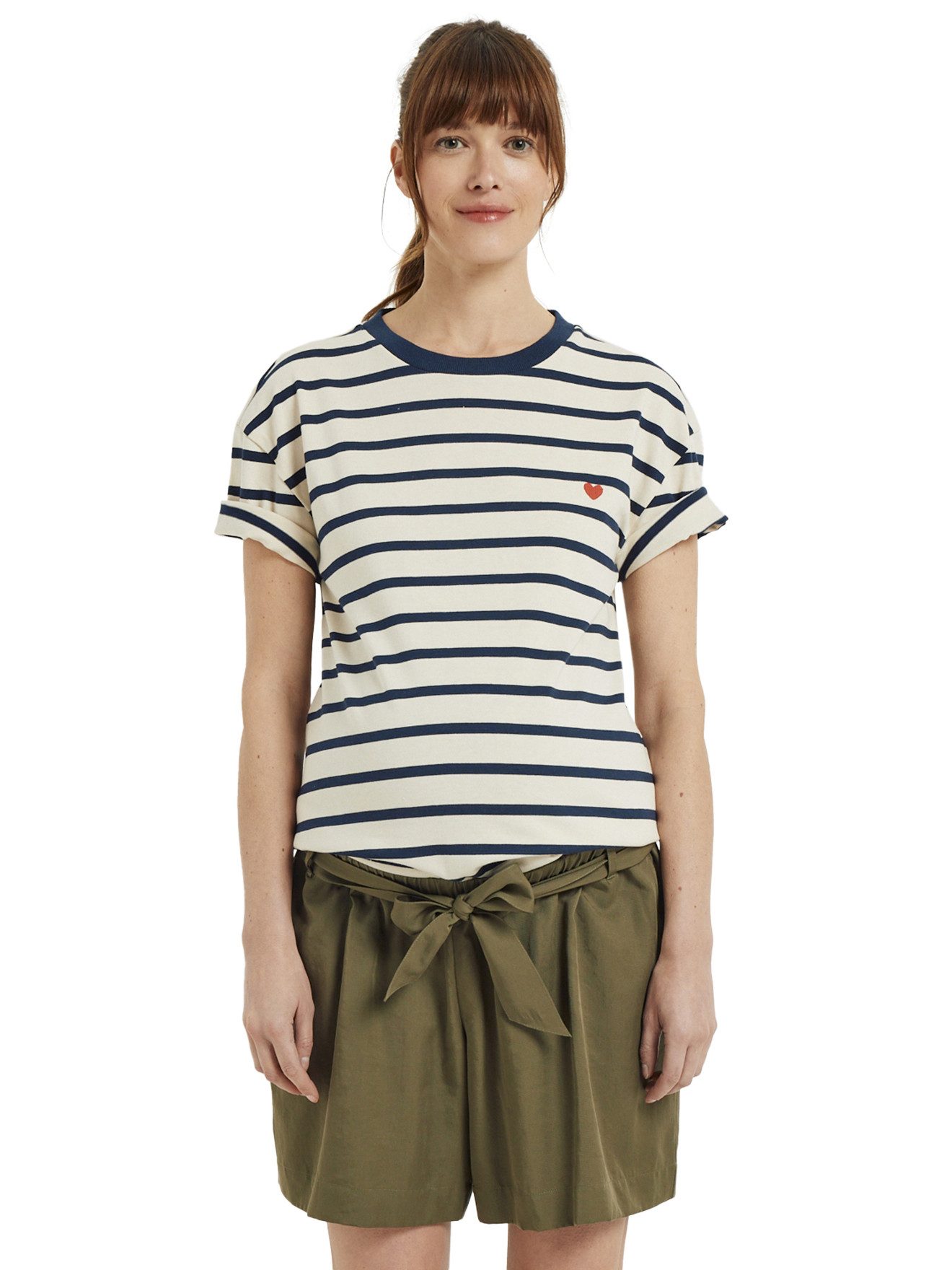 Shorts Umstands-Shorts aus Lyocell mit Einsatz am Bauch