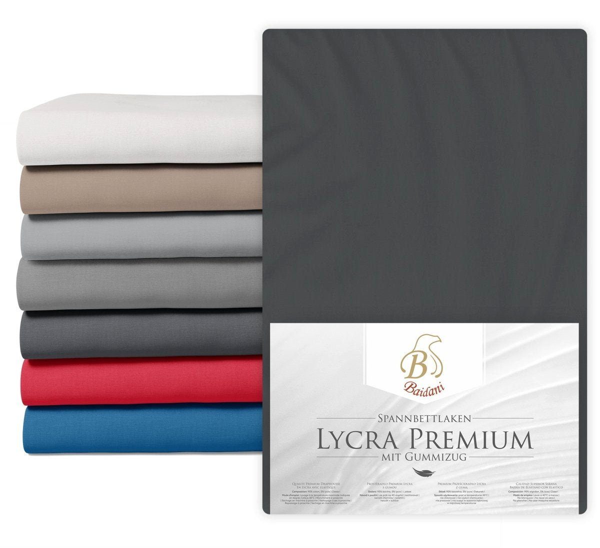 Luxusbetten24 Простыни Premium Boxspring Простыни Lycra, Baumwolle