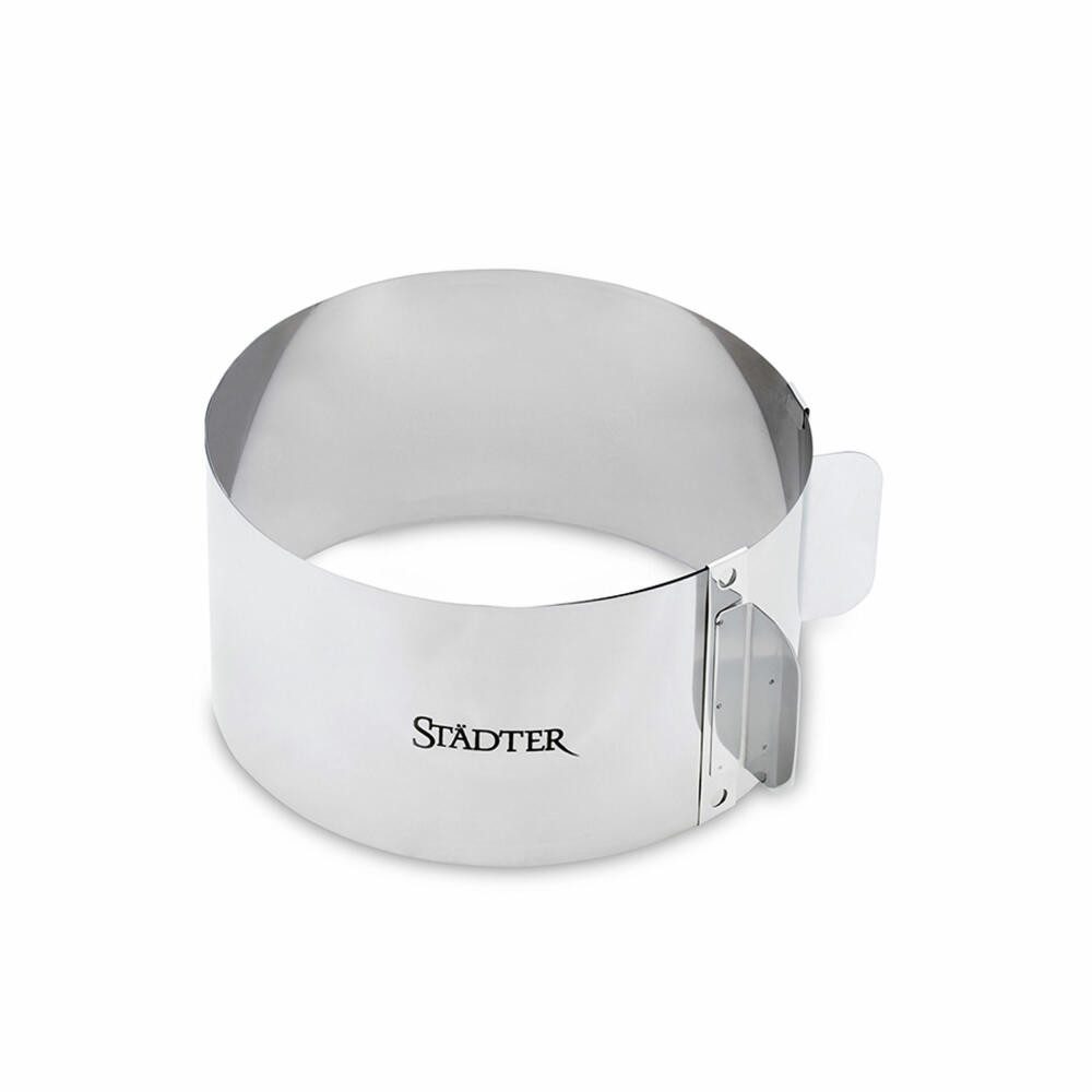 STÄDTER Tortenring Rund Ø 15 - 30 cm H 9 cm, Edelstahl
