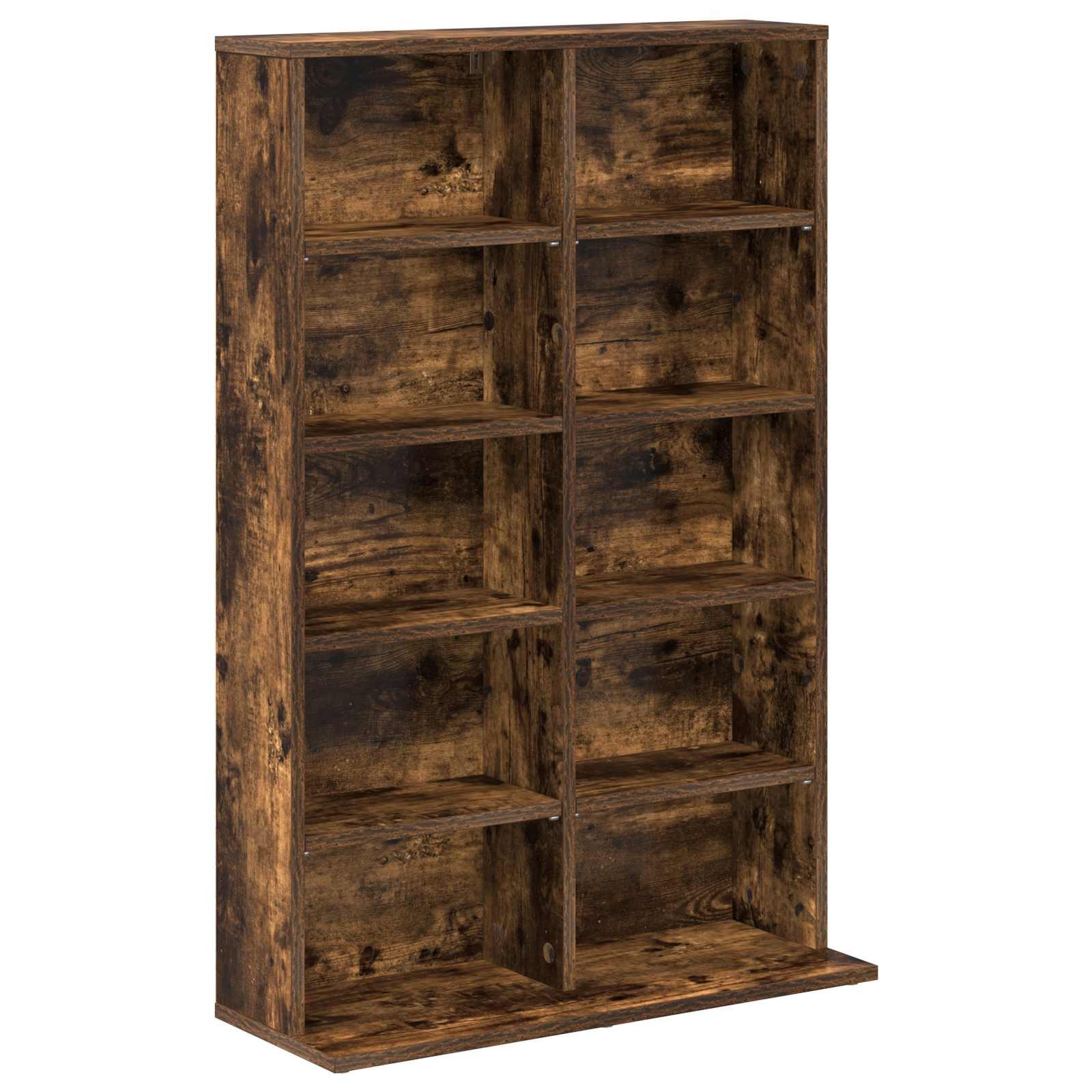 vidaXL Schranksystem CD Regal Raucheiche 65 x 23,5 x 97,5 cm Holzwerkstoff (1-St)